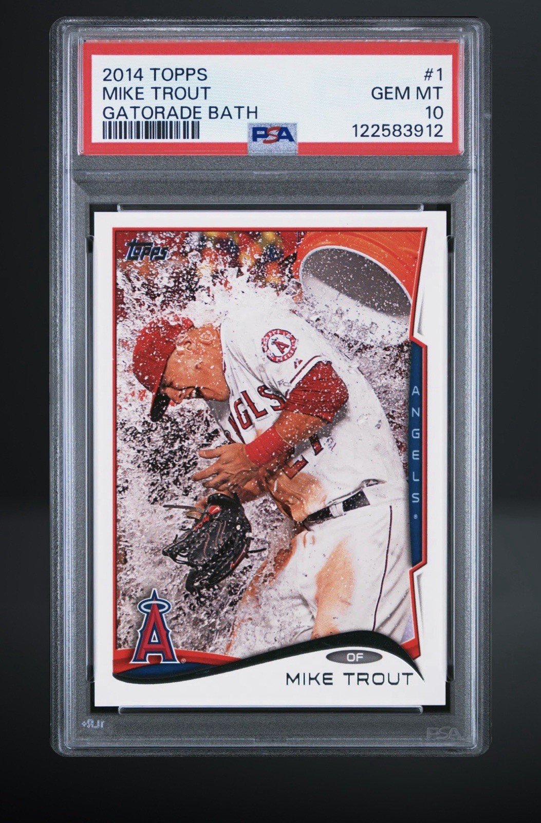 2014 Topps - Mike Trout #1 Gatorade Bath - PSA 10