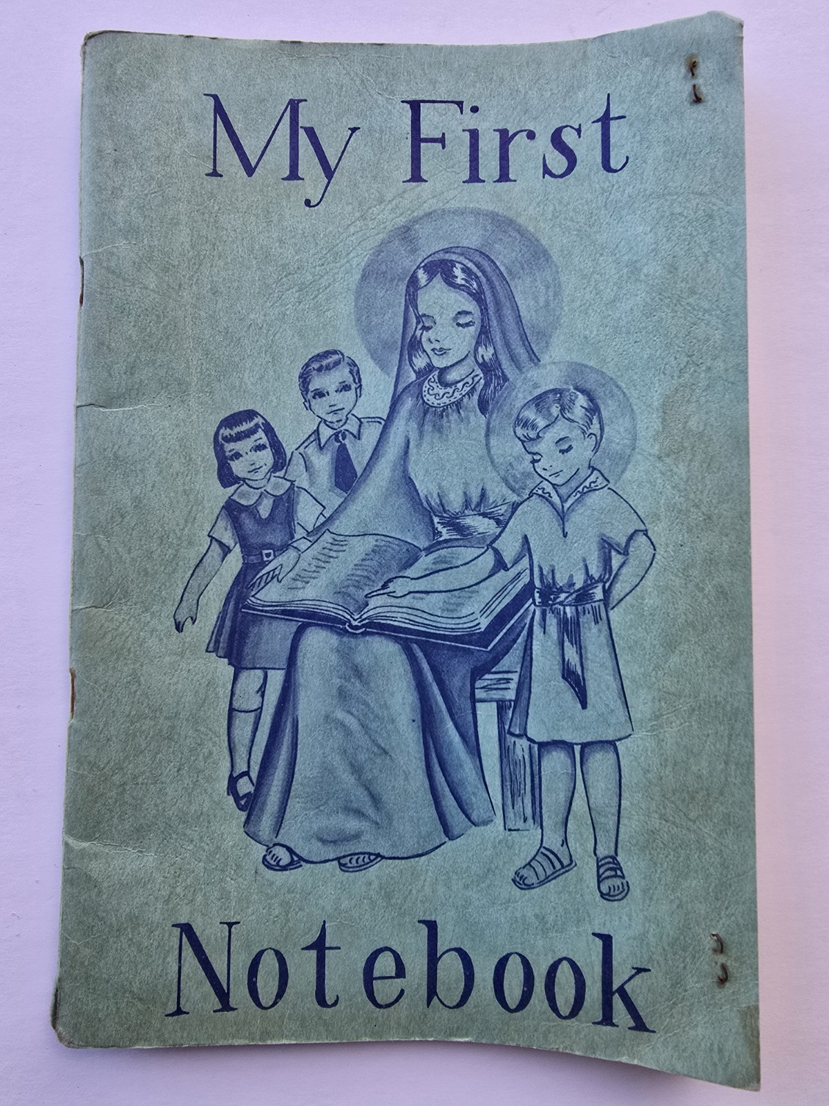 Vintage “My First Notebook” Catholic Children’s Workbook Mid-Century Ephemera