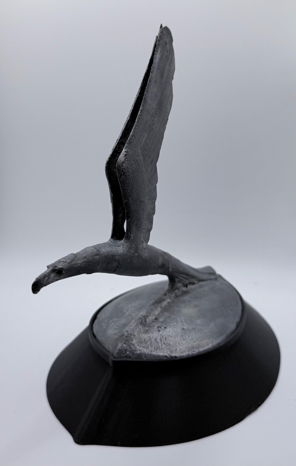 Antique 1920s 1930s Flying Goose Bird Hood Ornament Radiator Mascot 
