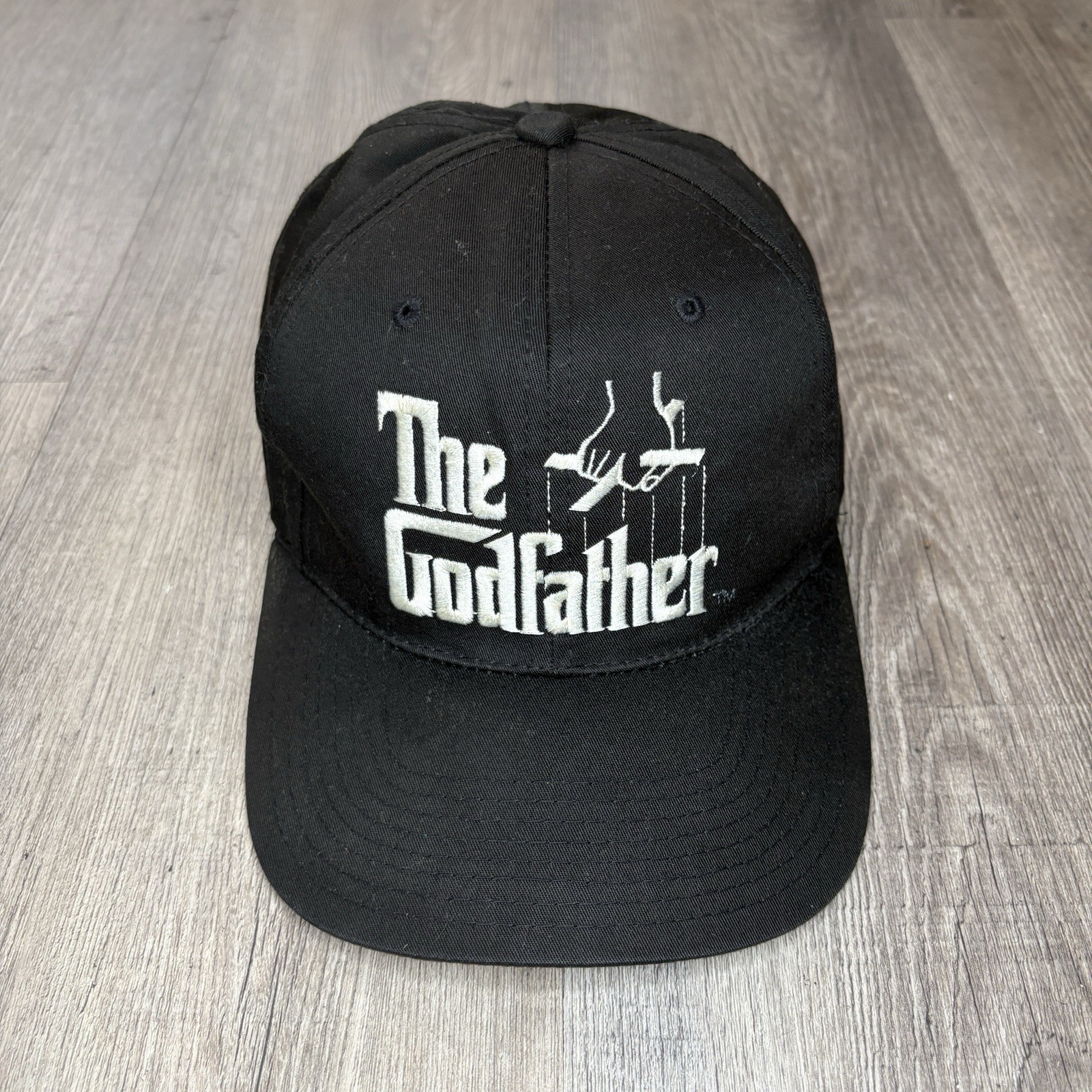 Vintage 1995 The Godfather Paramount Pictures Black Snapback Hat Cap 90s