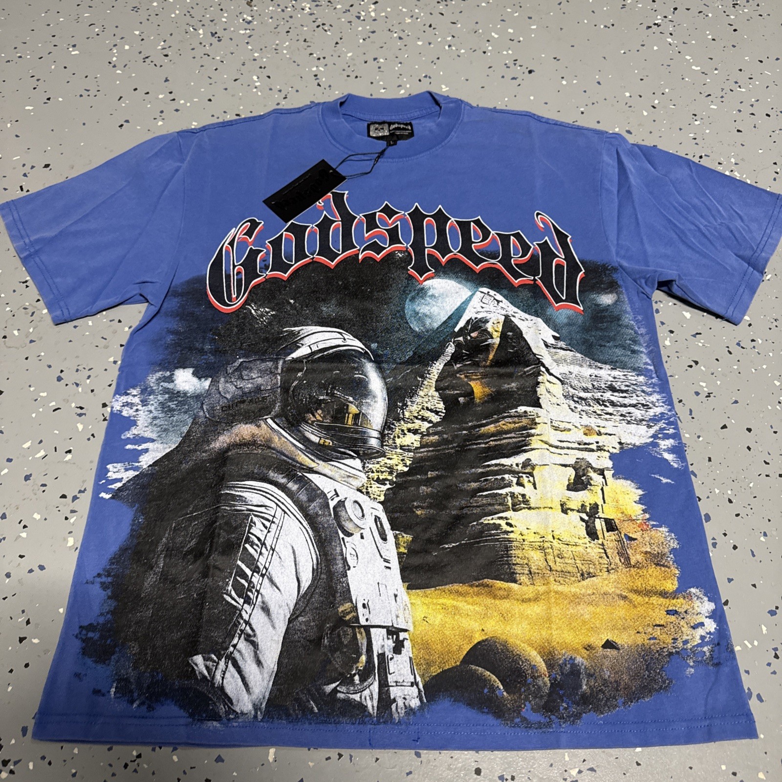 Godspeed red graphic tee Summer Astronaut Space graphic Size L Brand new Godspeed red graphic tee Summer Astronaut Space graphic Size L Brand new