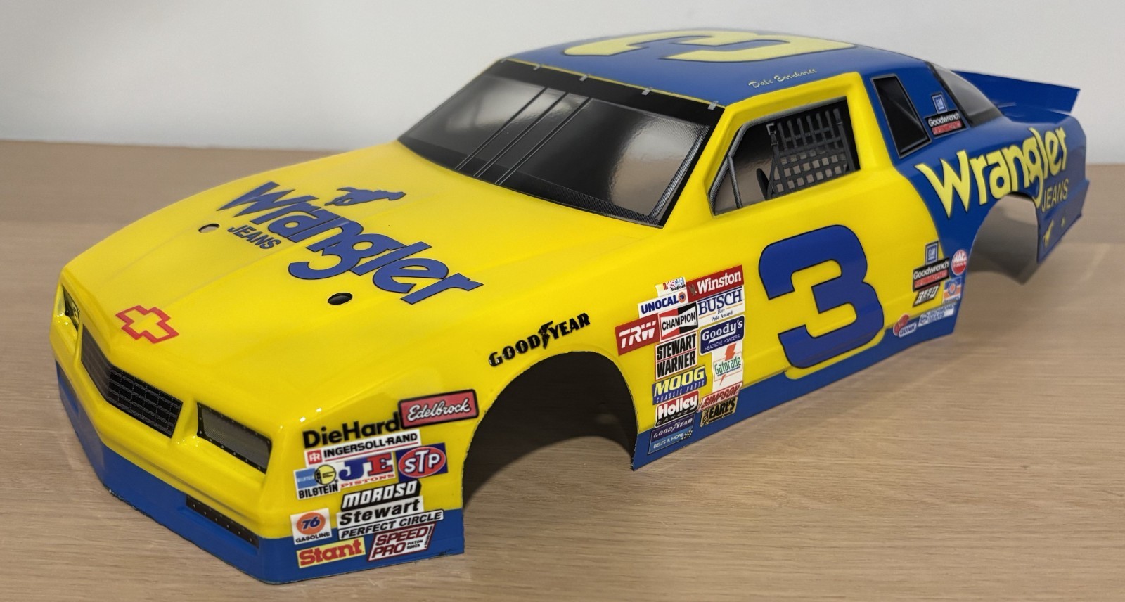 1/12 Custom Dale Earnhardt Wrangler 80\'s Monte Carlo Nascar RC Body 1/12 Custom Dale Earnhardt Wrangler 80\'s Monte Carlo Nascar RC Body