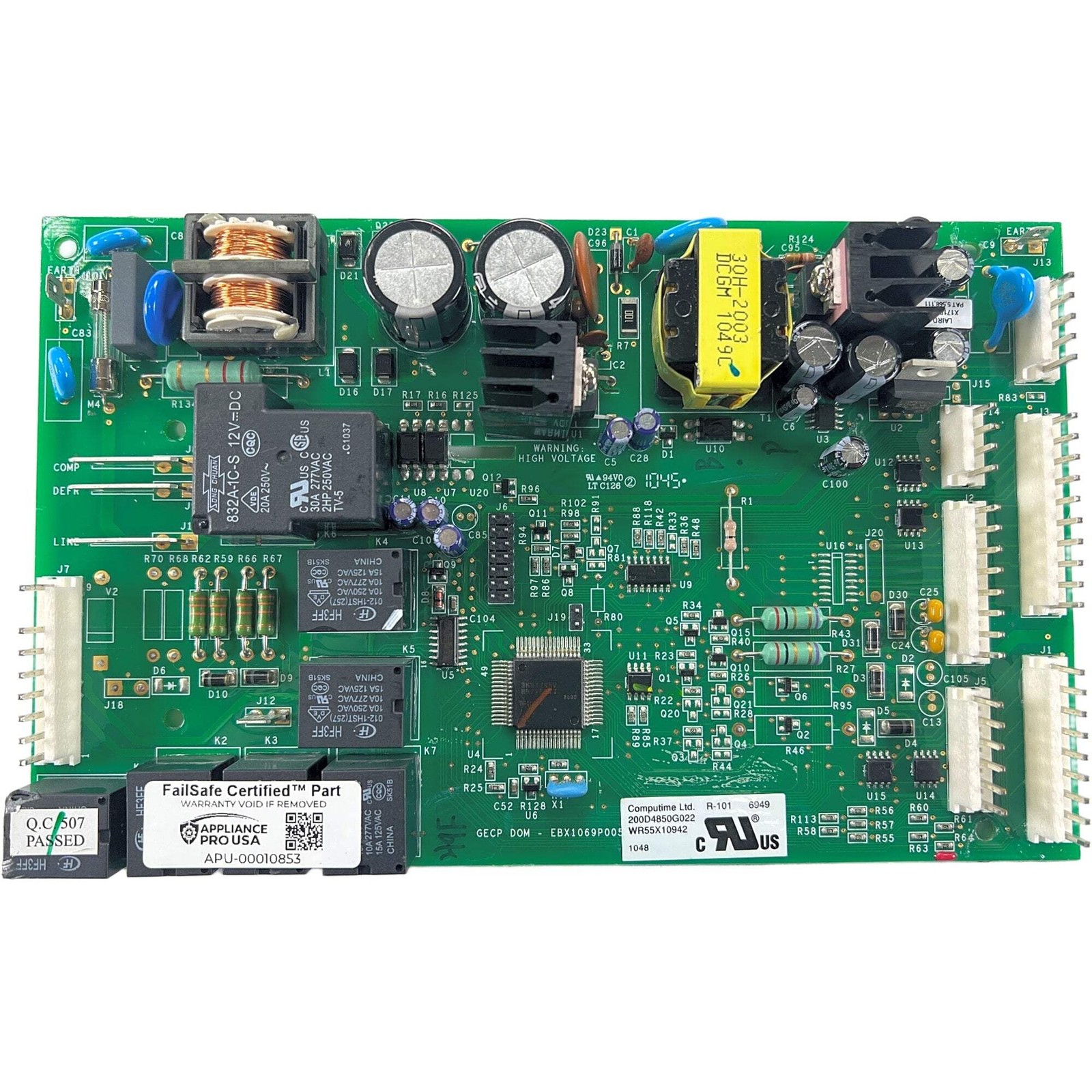 200D4850G022 GE OEM Refrigerator Main Control Board Replacement - WR55X10942C