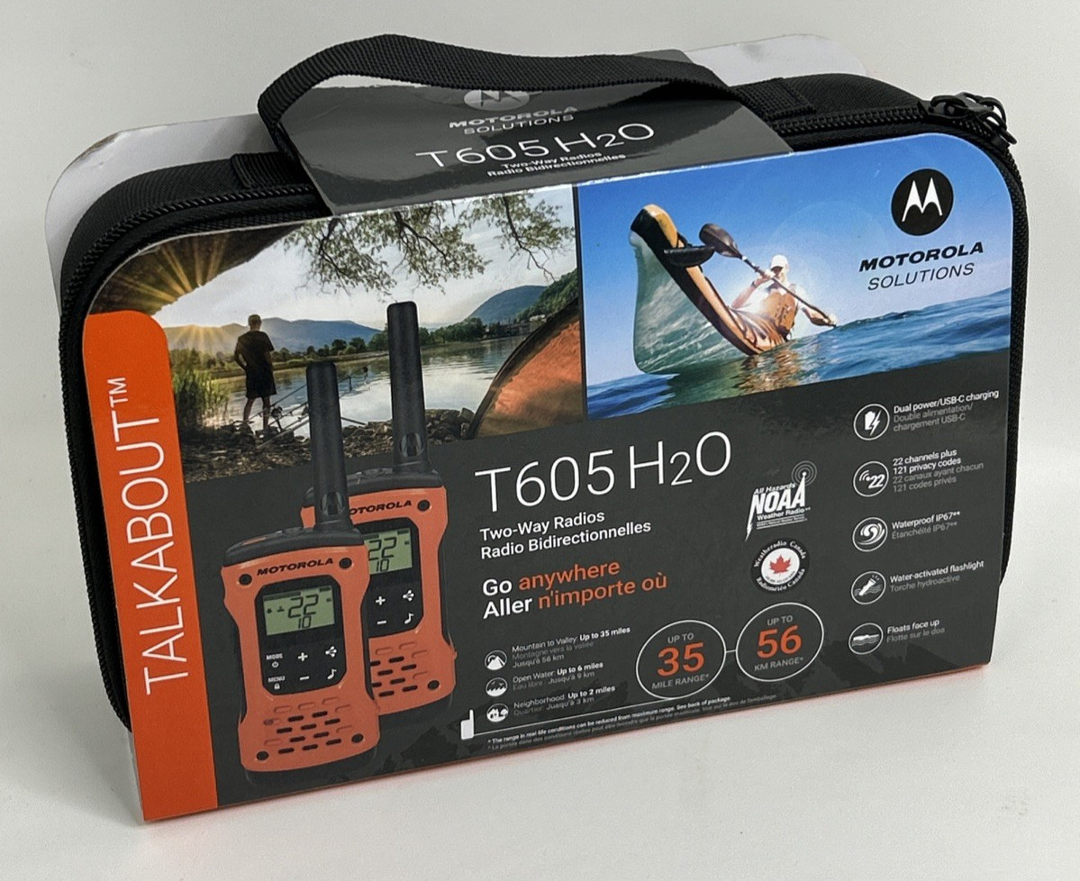 Motorola Solutions, Portable FRS, T605_H2O, Talkabout, 2 Way Radios Waterproof Motorola Solutions, Portable FRS, T605_H2O, Talkabout, 2 Way Radios Waterproof