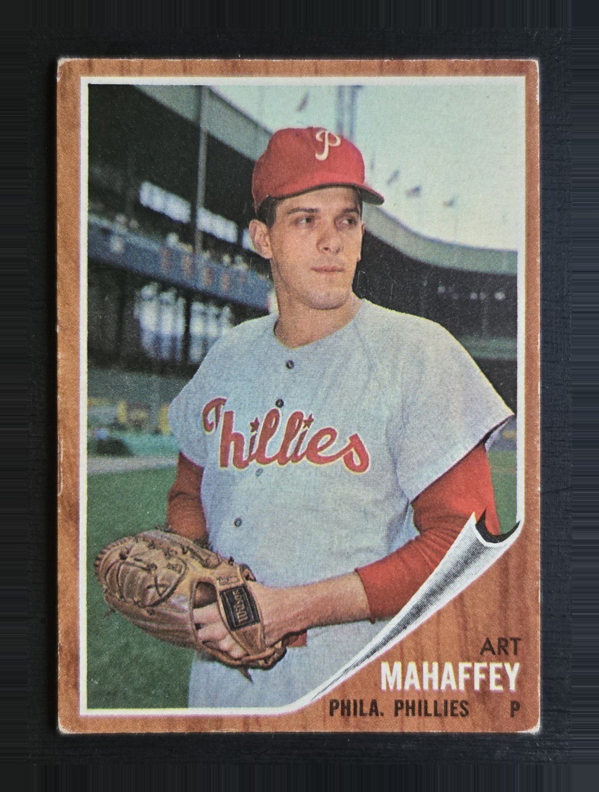 1962 Topps #550 Art Mahaffey (High #) - Philadelphia Philles - VGEX 1962 Topps #550 Art Mahaffey (High #) - Philadelphia Philles - VGEX