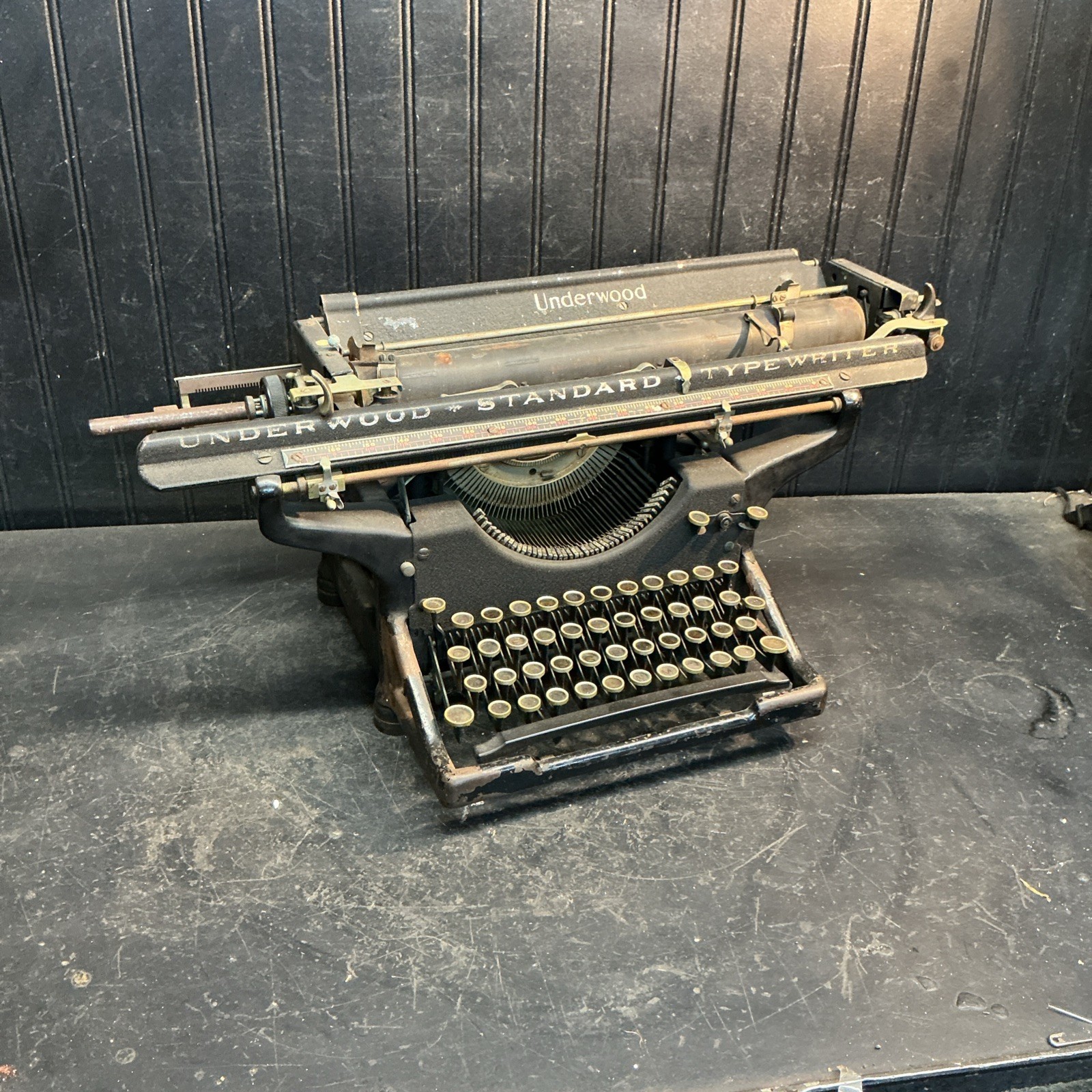 ANTIQUE UNDERWOOD NO 5 BLACK STANDARD TYPEWRITER 1919 Works ANTIQUE UNDERWOOD NO 5 BLACK STANDARD TYPEWRITER 1919 Works