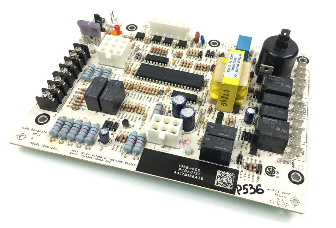 Goodman Amana PCBAG127 Furnace Control Circuit 1068-600 used # P536