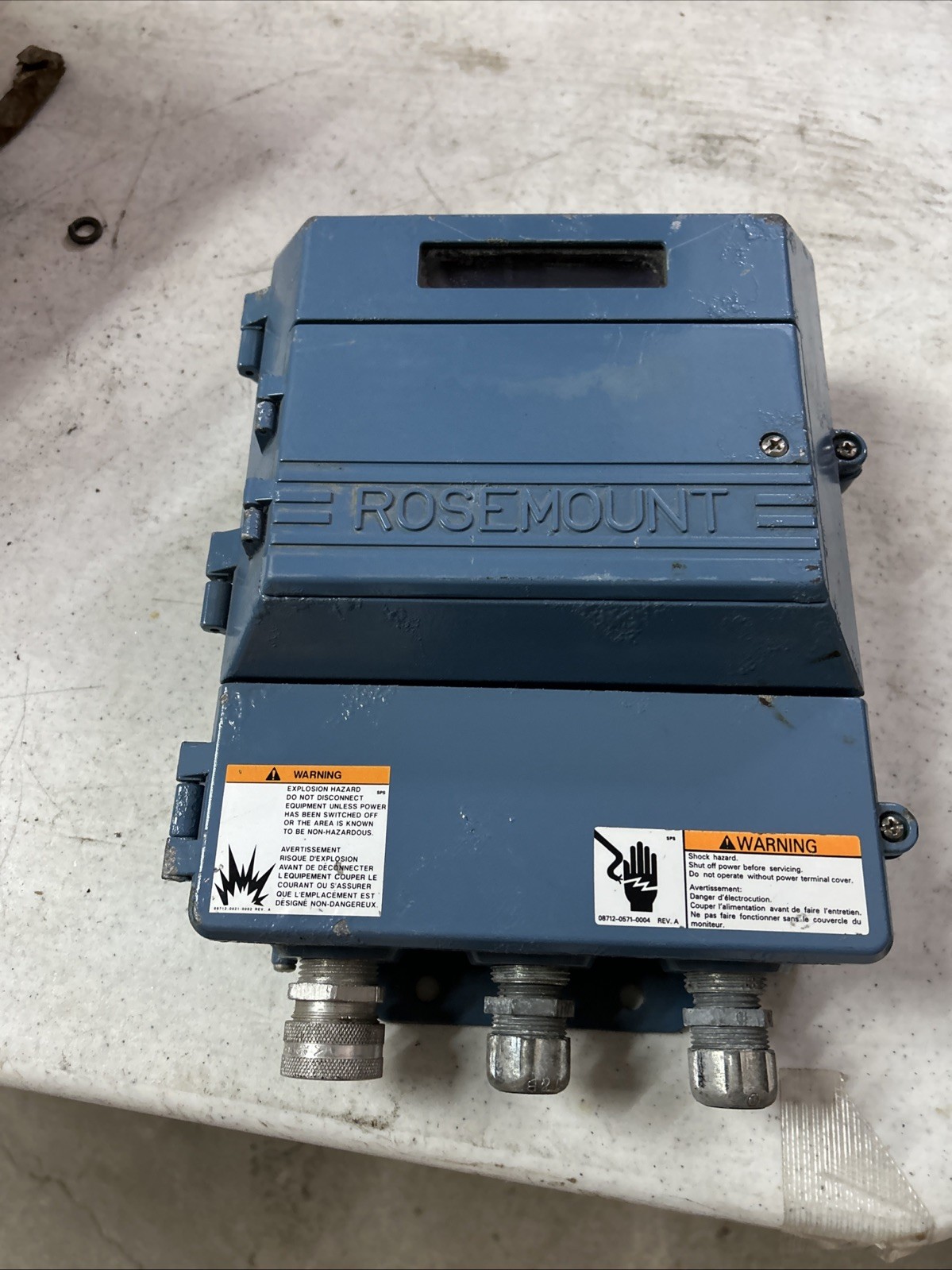 ROSEMOUNT 8712DR12N0M4 MAGNETIC FLOW TRANSMITTER, 90-250V, 4-20MA, 2AMP ROSEMOUNT 8712DR12N0M4 MAGNETIC FLOW TRANSMITTER, 90-250V, 4-20MA, 2AMP