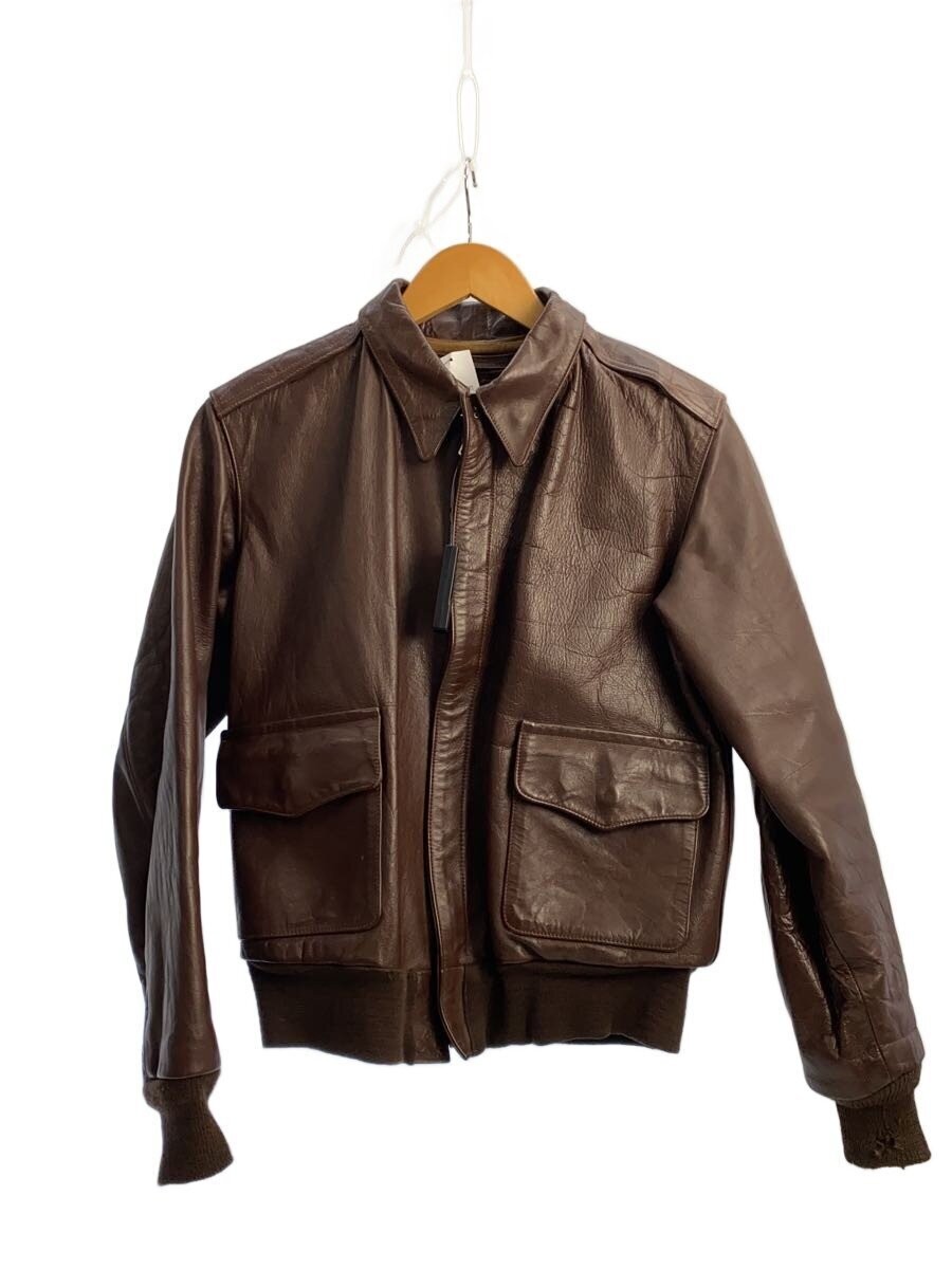 J.A. Dubow Flight Jacket/38/Leather/Brw/30-415 5941