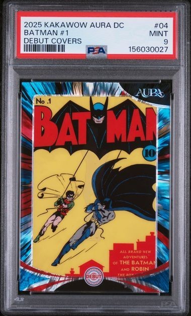 2025 KAKAWOW AURA DC BATMAN #1 DEBUT COVERS #1 PSA 9 2025 KAKAWOW AURA DC BATMAN #1 DEBUT COVERS #1 PSA 9