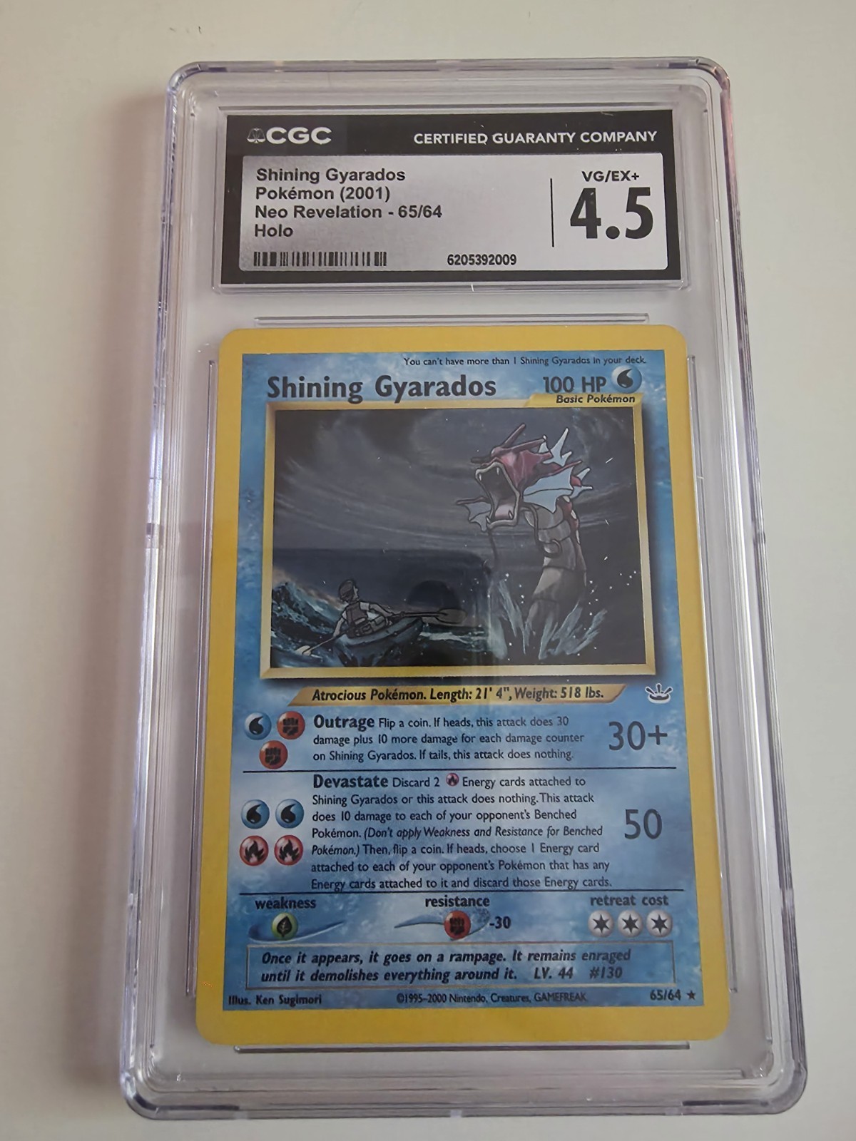 Shining Gyarados 65/64 Neo Revelation Holo CGC 4.5 Not PSA Shining Gyarados 65/64 Neo Revelation Holo CGC 4.5 Not PSA