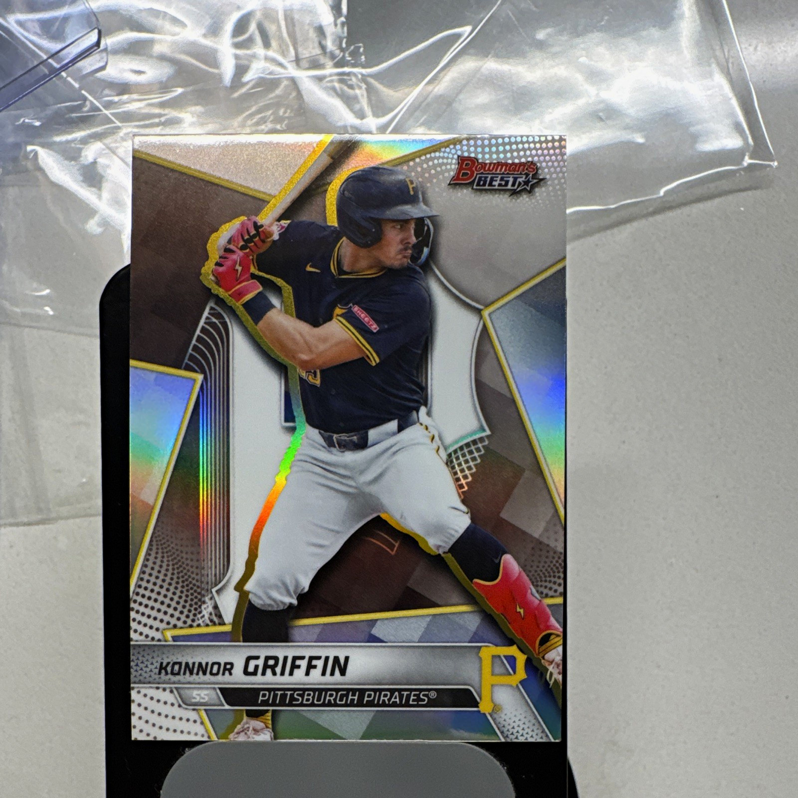 Topps 2025 Bowman\'s Best Top Prospects Konnor Griffin RC #TP-27 Refractor Topps 2025 Bowman\'s Best Top Prospects Konnor Griffin RC #TP-27 Refractor