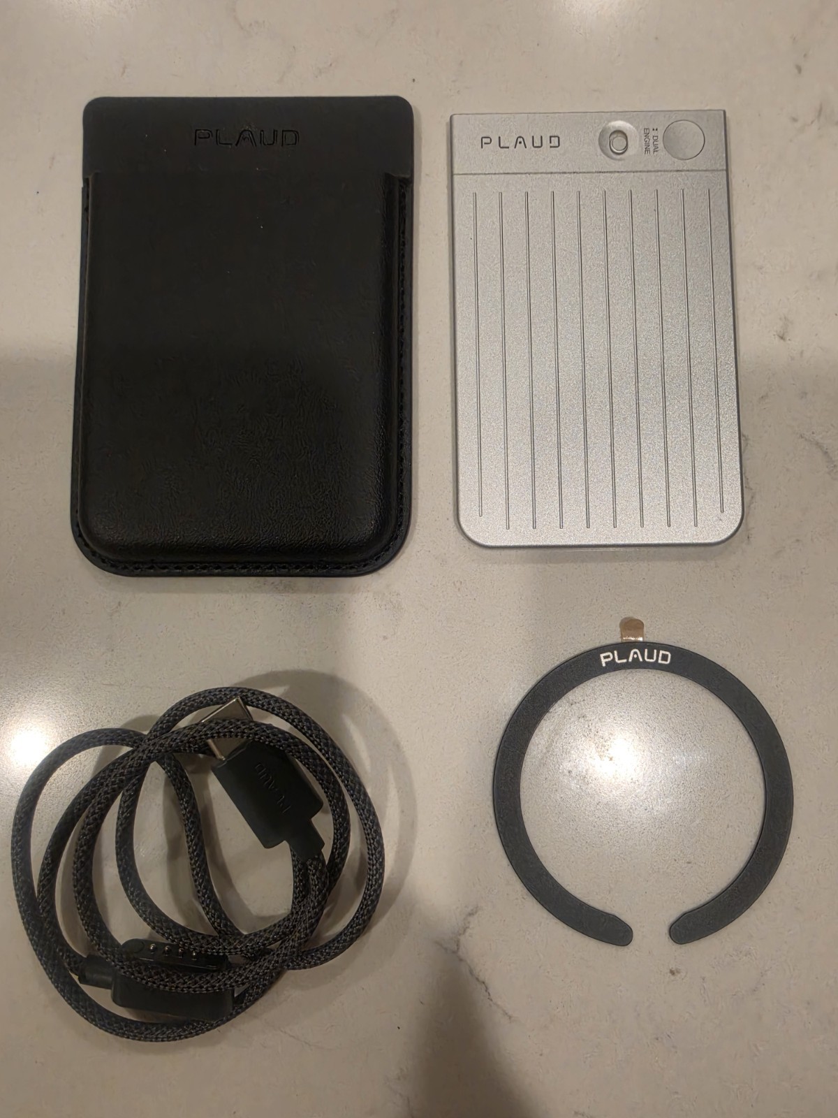 PLAUD NOTE AI Voice Recorder NB-100 64GB Grey Transcribe Summarize w Case PLAUD NOTE AI Voice Recorder NB-100 64GB Grey Transcribe Summarize w Case