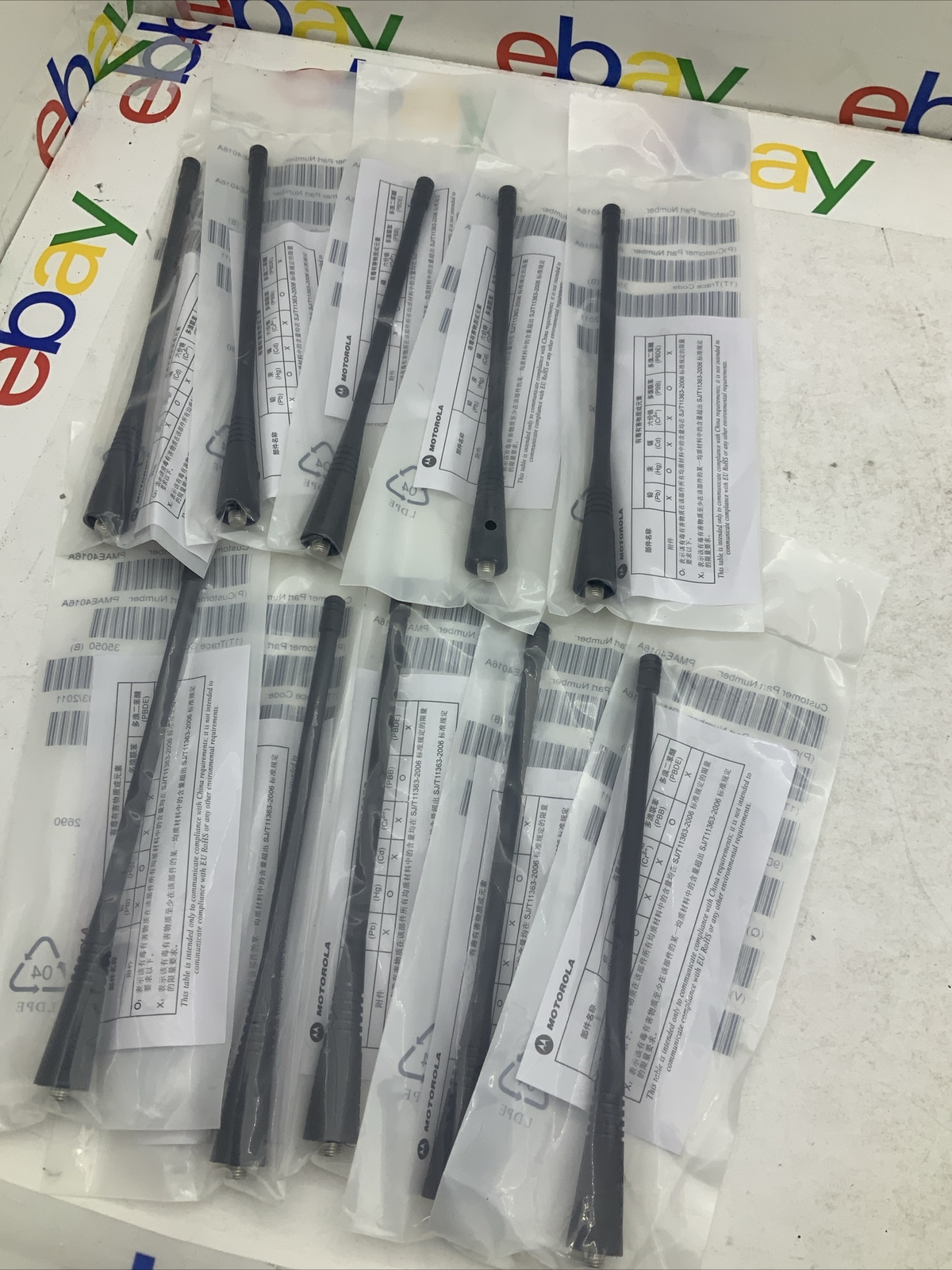 NEW Motorola PMAE4016A UHF Antenna 403-520 MHz CP200D HT1250 PRO5150 Pack *10 NEW Motorola PMAE4016A UHF Antenna 403-520 MHz CP200D HT1250 PRO5150 Pack *10