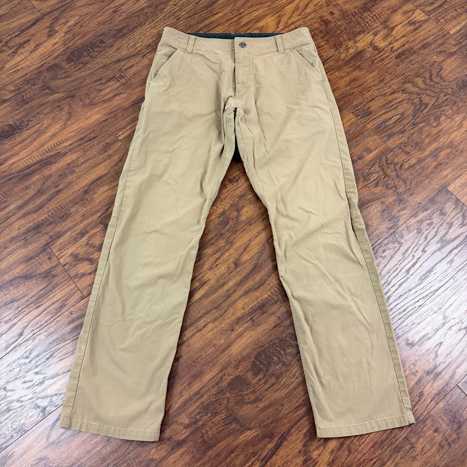 Kuhl Pants Mens 32 Beige Slax Lightweight Breathable Hiking Outdoors Stretch