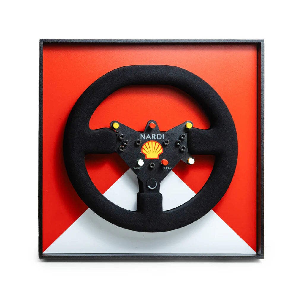 Ayrton Senna 1993 McLaren MP4/8 Steering Wheel 3D Wall Art (Team Livery)