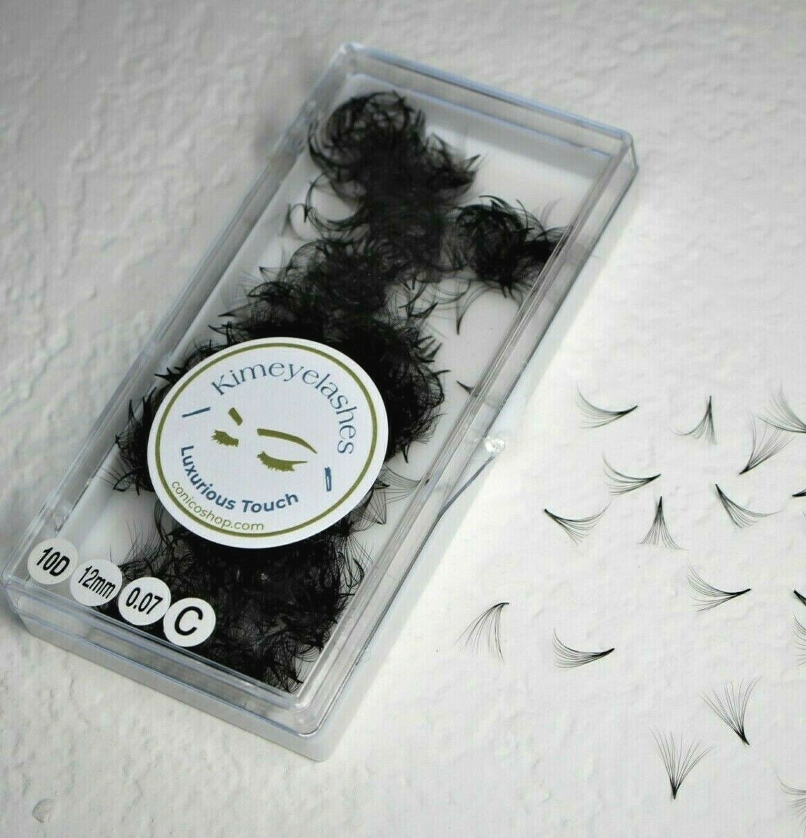 1000 4D to 10D 0.07mm Heat Bond Promade Volume Fans Eyelash Extensions Premade