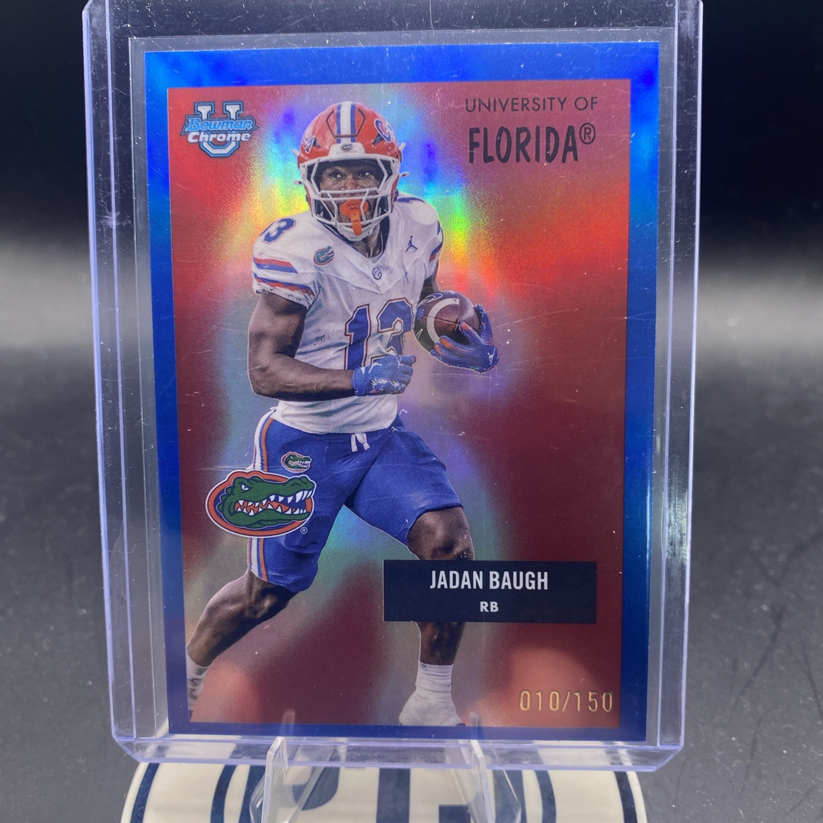 2025 Bowman University Chrome - 1955 Jadan Baugh #55AV-22 Blue Refractor /150 RC 2025 Bowman University Chrome - 1955 Jadan Baugh #55AV-22 Blue Refractor /150 RC