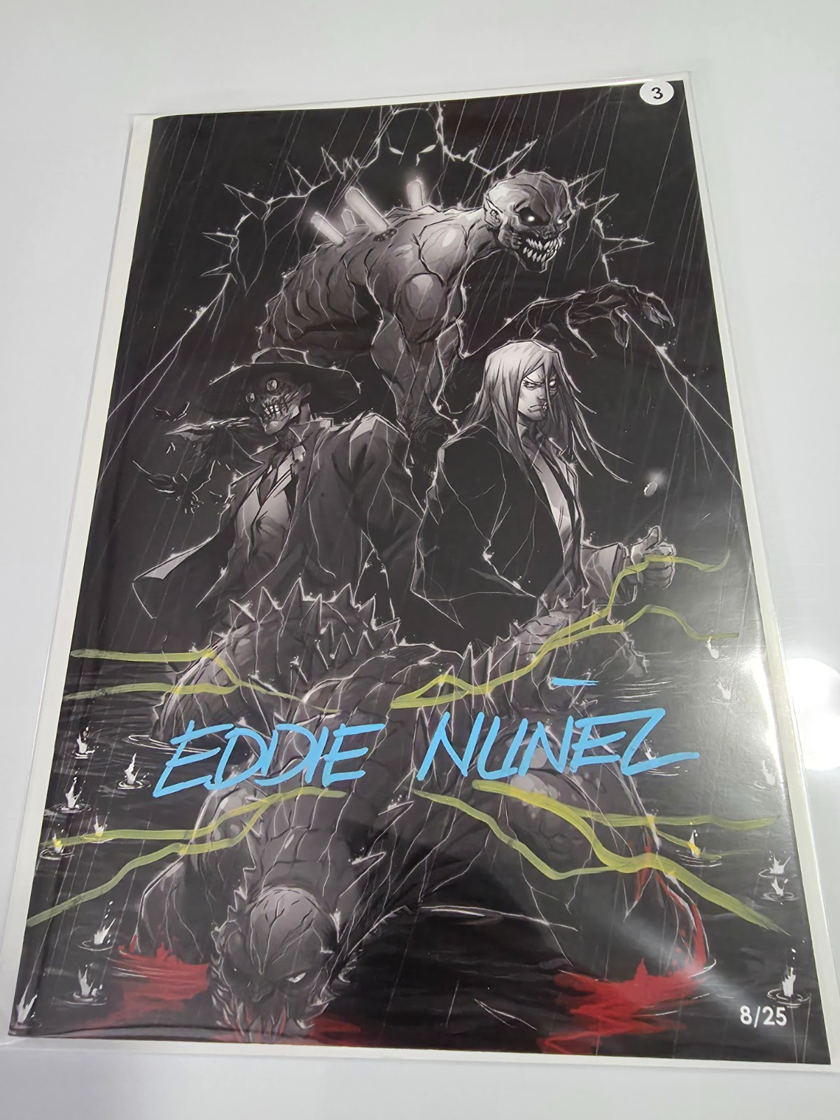 Absolute Batman Shadow Rain Villains special signed limited Eddie Nunez 8/25