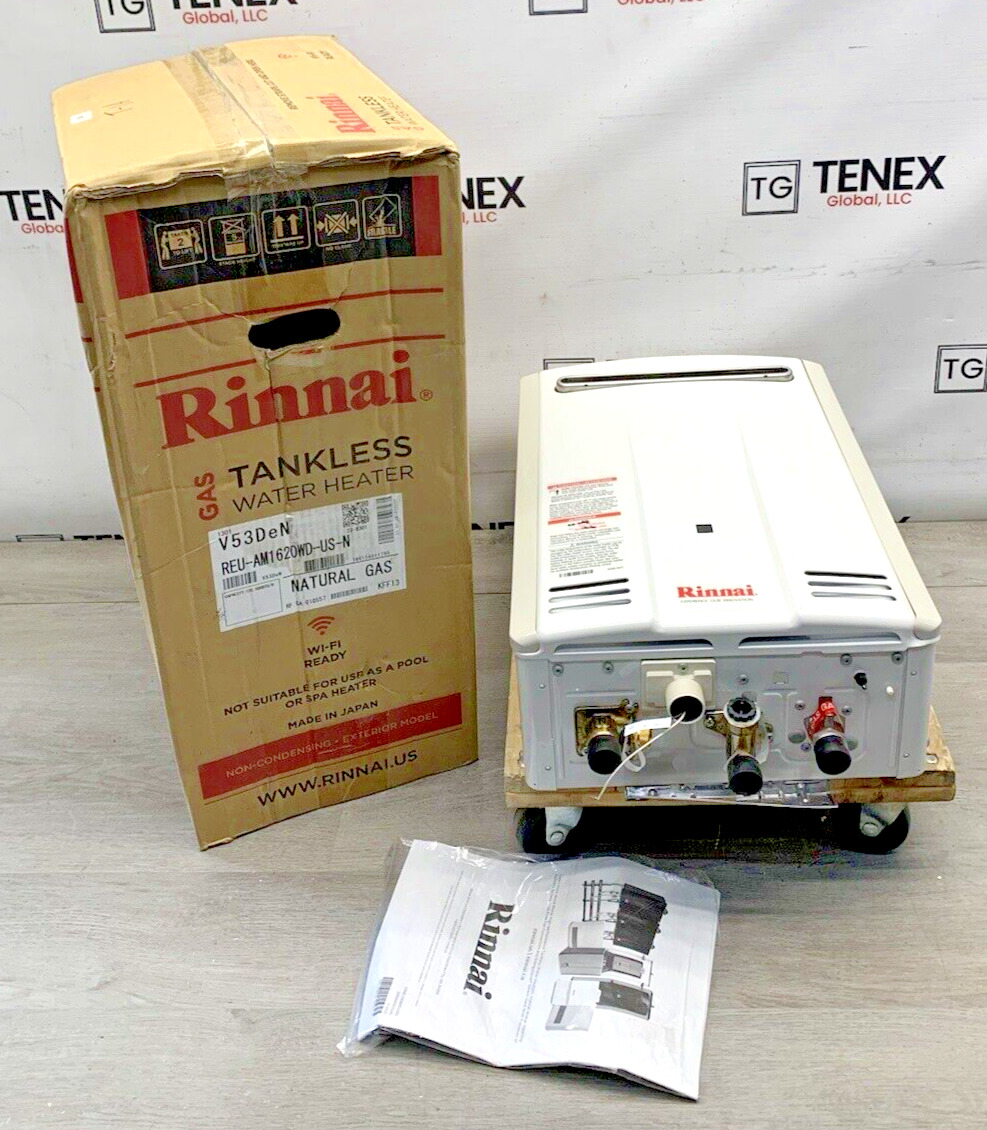 Rinnai V53DeN Outdoor Tankless Water Heater 120K BTU Natural Gas (T-1A #3945)