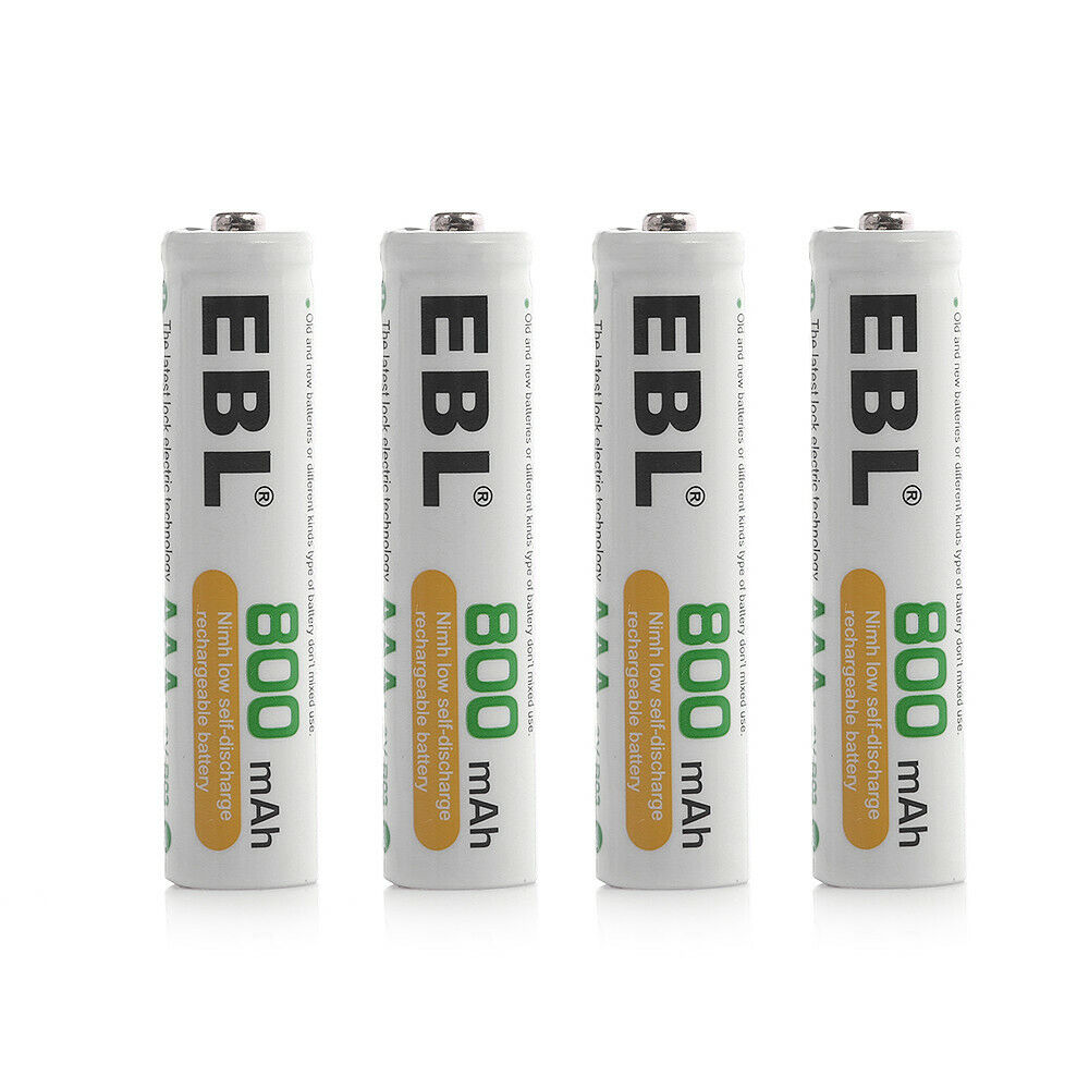 EBL Lot 2800mAh 2300mAh 1100mAh 800mAh AA AAA Rechargeable Batteries NI-MH + Box