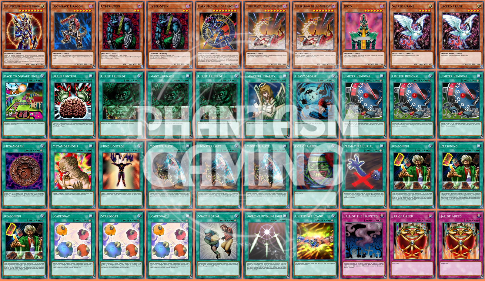 Machine OTK Deck Goat Cyber Stein Dark Magician Chaos Yugioh
