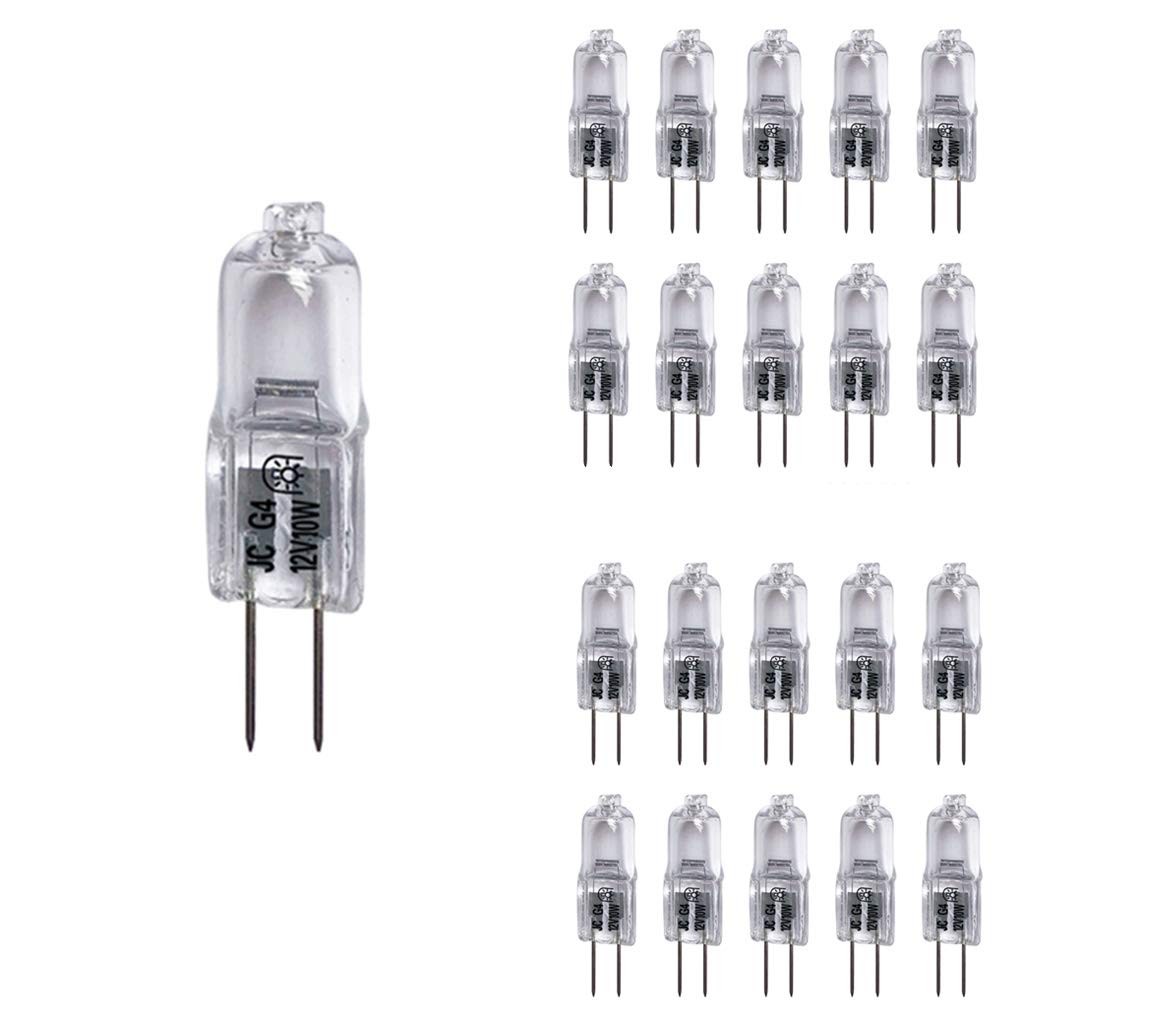 Vstar G4 12V 10W Bulb T3 JC Type Bi-Pin Base 20 Count (Pack of 1), 10w 20pack Vstar G4 12V 10W Bulb T3 JC Type Bi-Pin Base 20 Count (Pack of 1), 10w 20pack