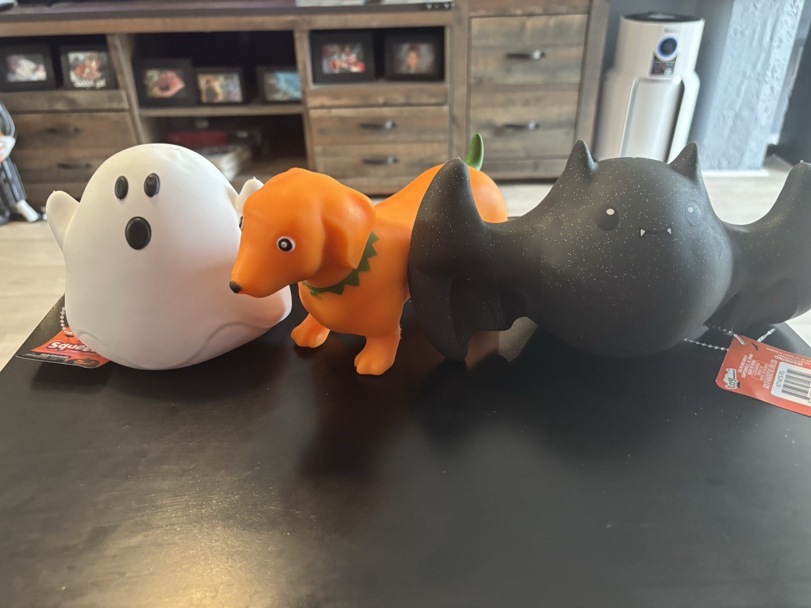 Toymendous Squeeezy Halloween Squishy Bundle. Bat, , ghost, and Pumpkin Dog Toymendous Squeeezy Halloween Squishy Bundle. Bat, , ghost, and Pumpkin Dog
