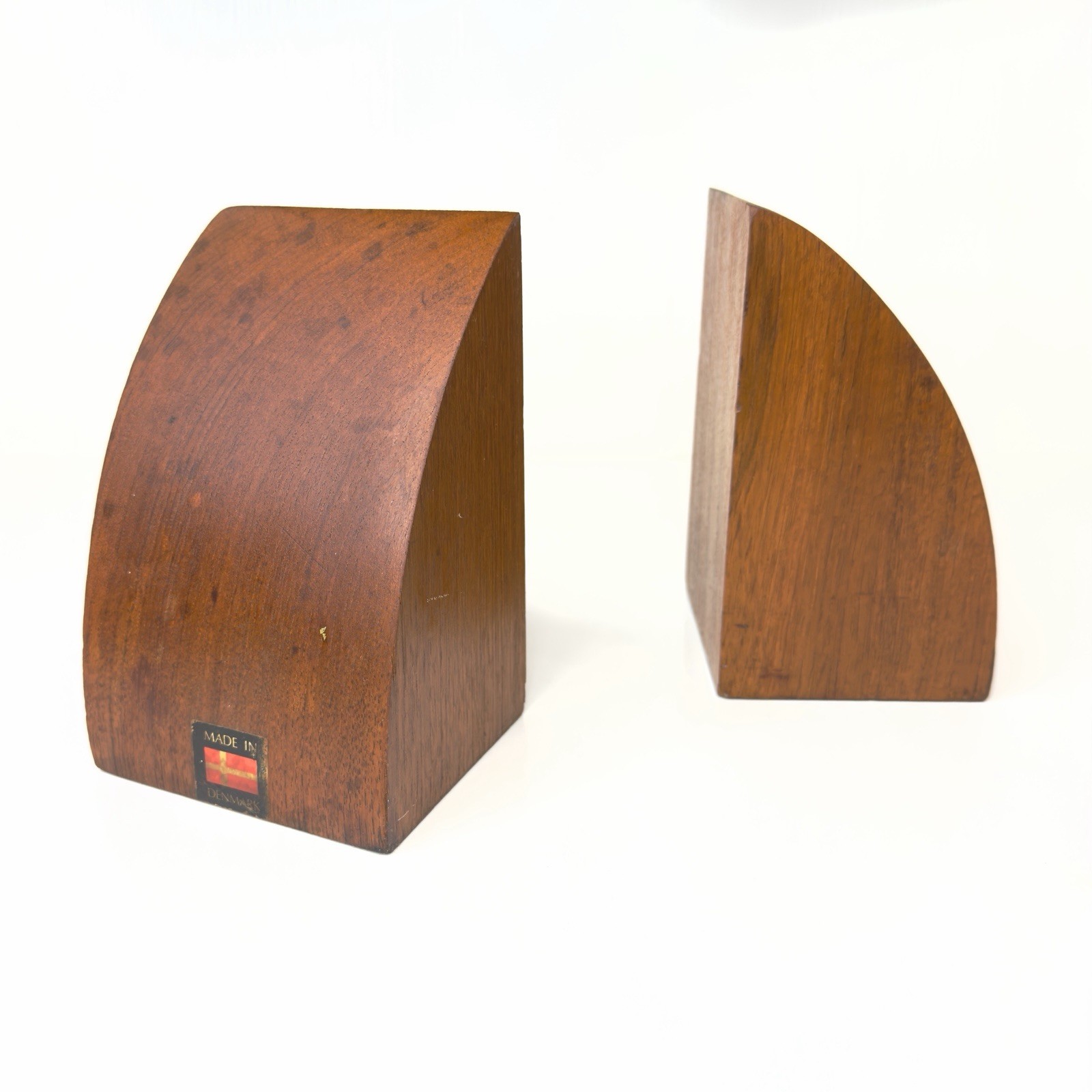 Vintage MCM Wooden Danish Teak Bookends 6.5” Vintage MCM Wooden Danish Teak Bookends 6.5”