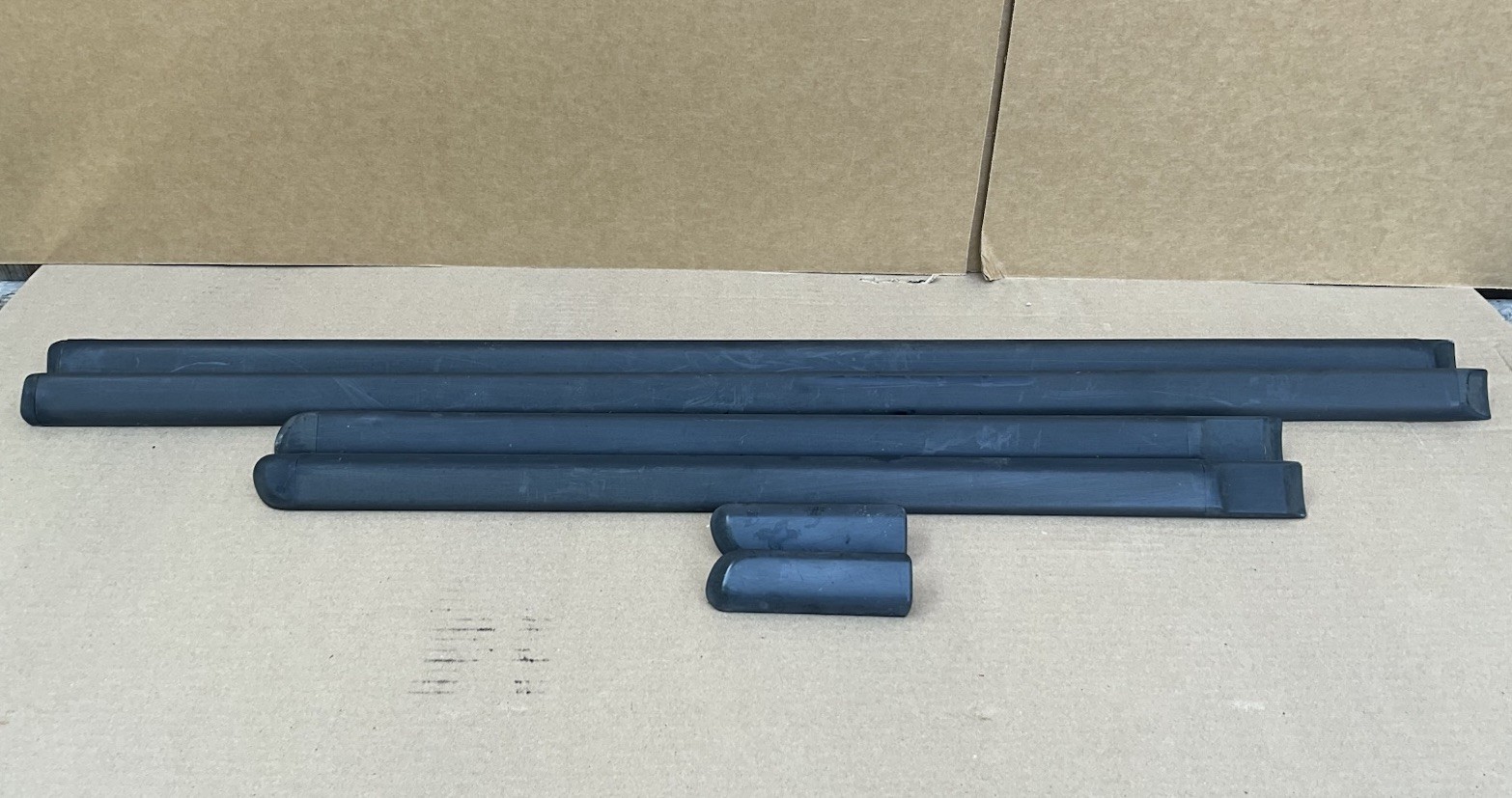 1992-1995 HONDA CIVIC SEDAN EXTERIOR DOOR SIDE MOLDING TRIM SET OEM 4 DOOR