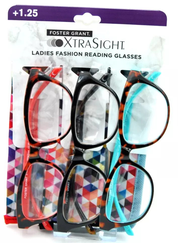 XtraSight by Foster Grant Reading Glasses Marciel (3 Pack) XtraSight by Foster Grant Reading Glasses Marciel (3 Pack)
