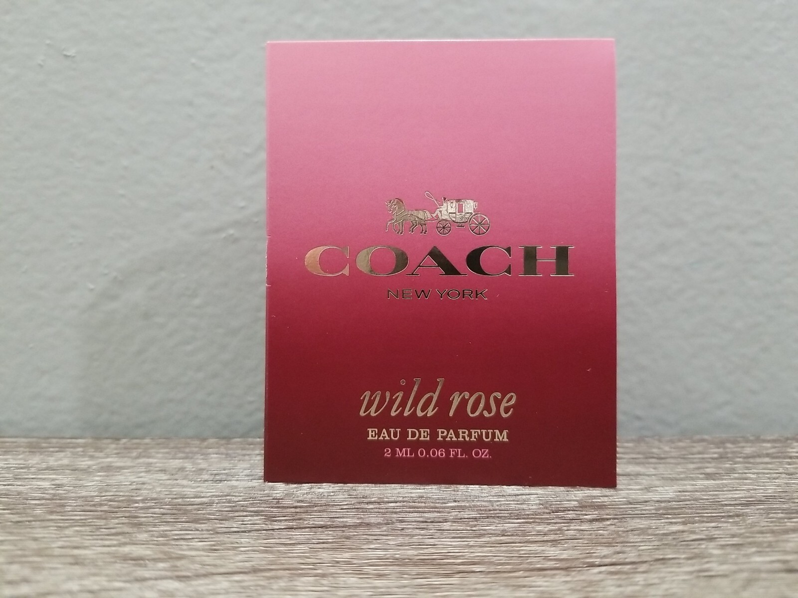 NEW WOMANS COACH NEW YORK WILD ROSE EAU DE PARFUM SPRAY 2 ML / 0.06 FL OZ SAMPLE