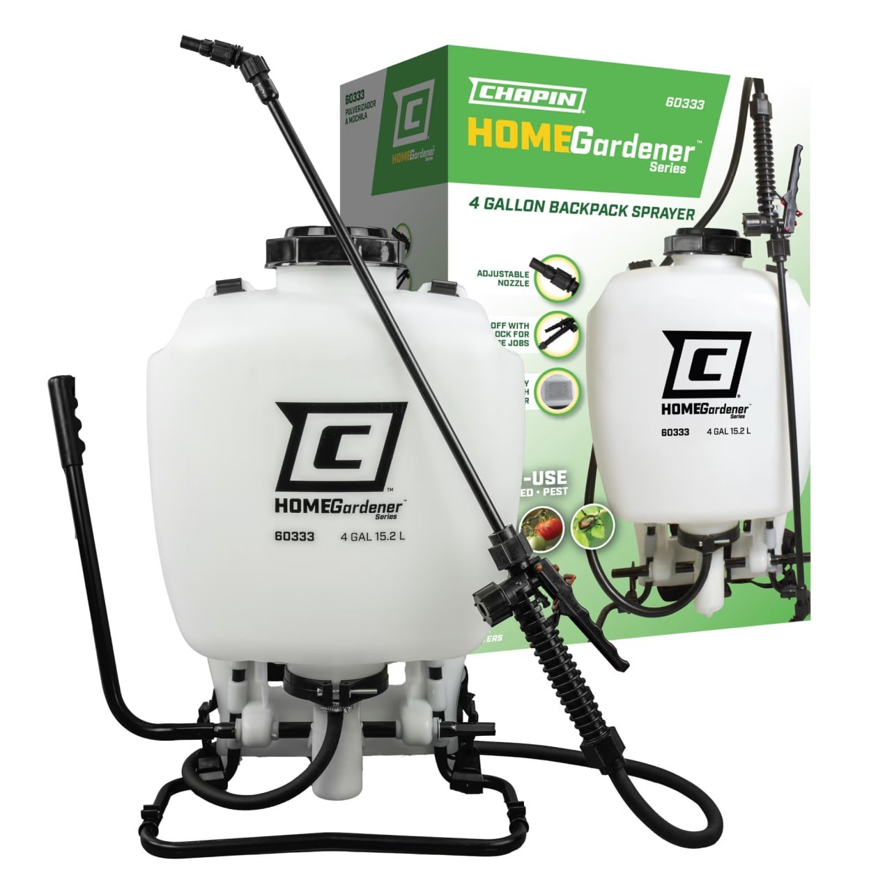 Chapin HomeGardener 60333 4 Gallon Backpack Sprayer Lawn Garden Chapin HomeGardener 60333 4 Gallon Backpack Sprayer Lawn Garden