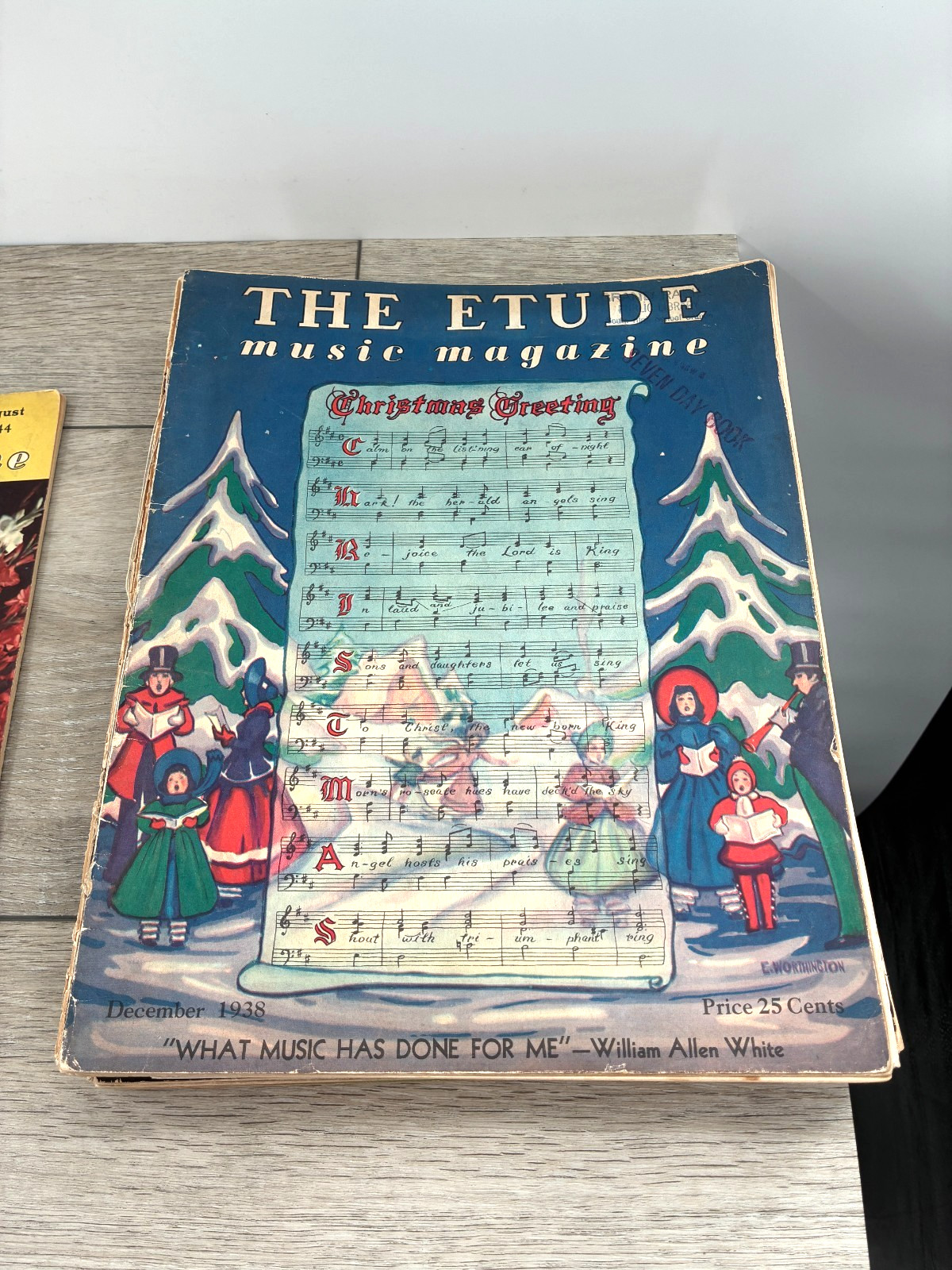 Vintage Etude Music Magazine Lot 11 Issues WW2 Era 1930s 1944 1951 Ephemera Art