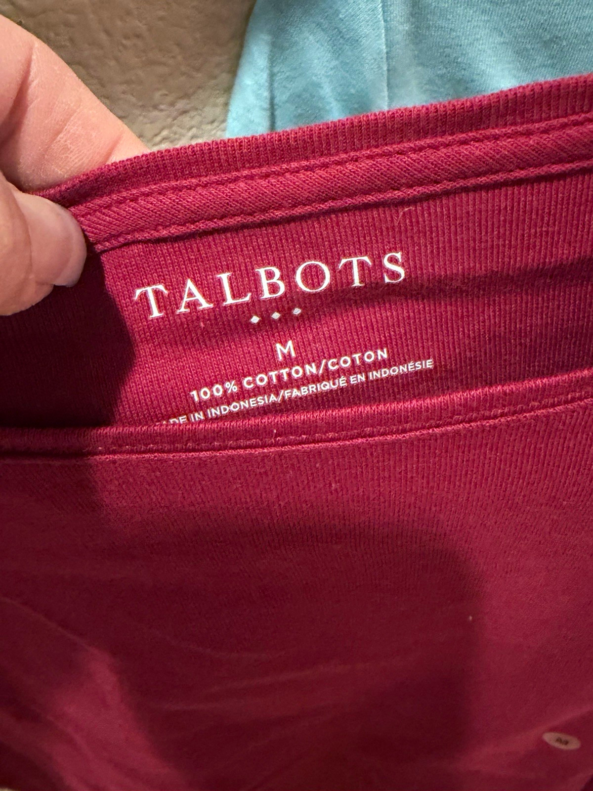 Talbots 2-Pack Cotton Scoop Neck 3/4 Sleeve Knit T-Shirts Red/Orange M Talbots 2-Pack Cotton Scoop Neck 3/4 Sleeve Knit T-Shirts Red/Orange M