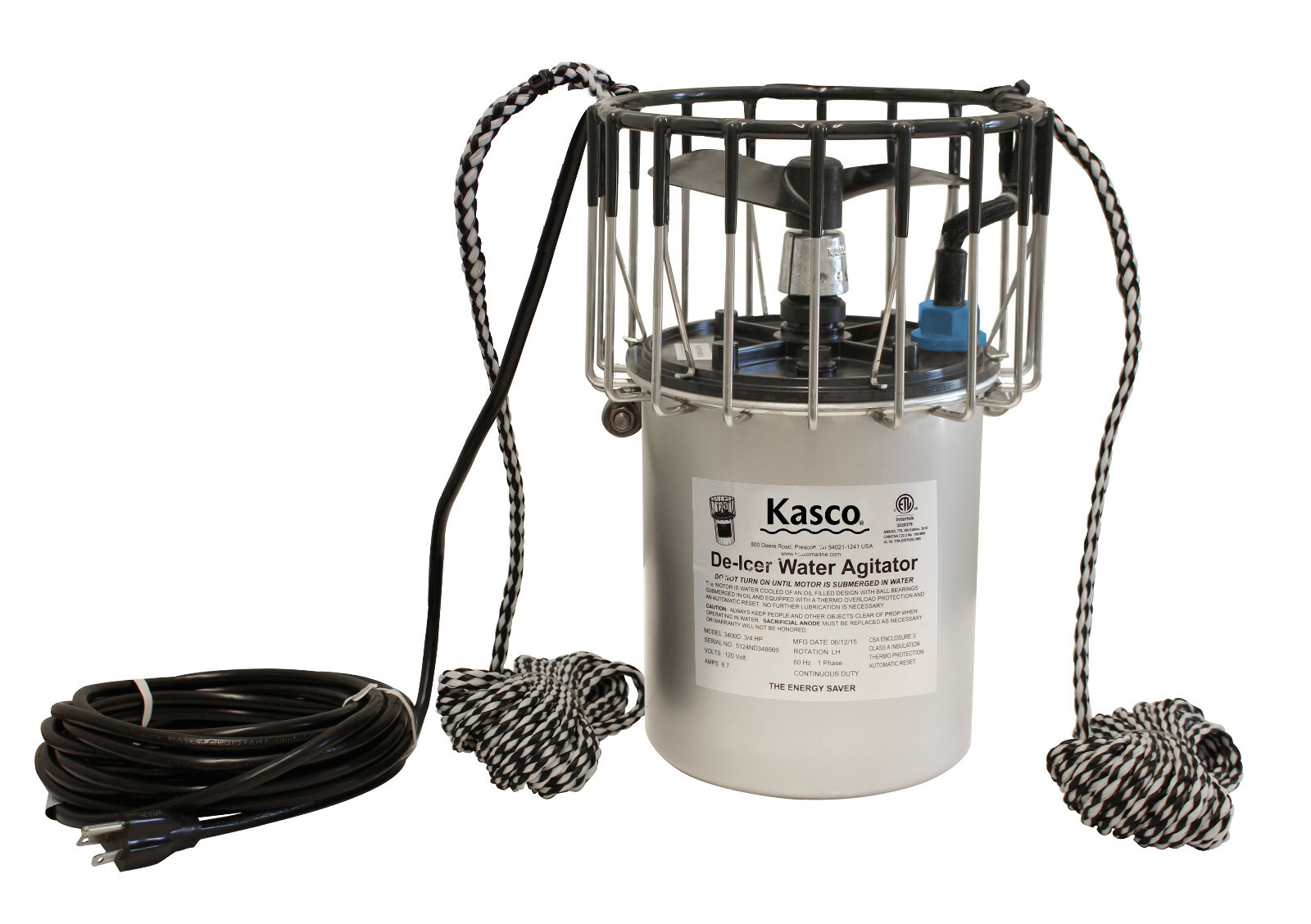 Kasco De-Icer 3400D Dock Deicer 3/4HP Bubbler Water Agitator Kasco De-Icer 3400D Dock Deicer 3/4HP Bubbler Water Agitator