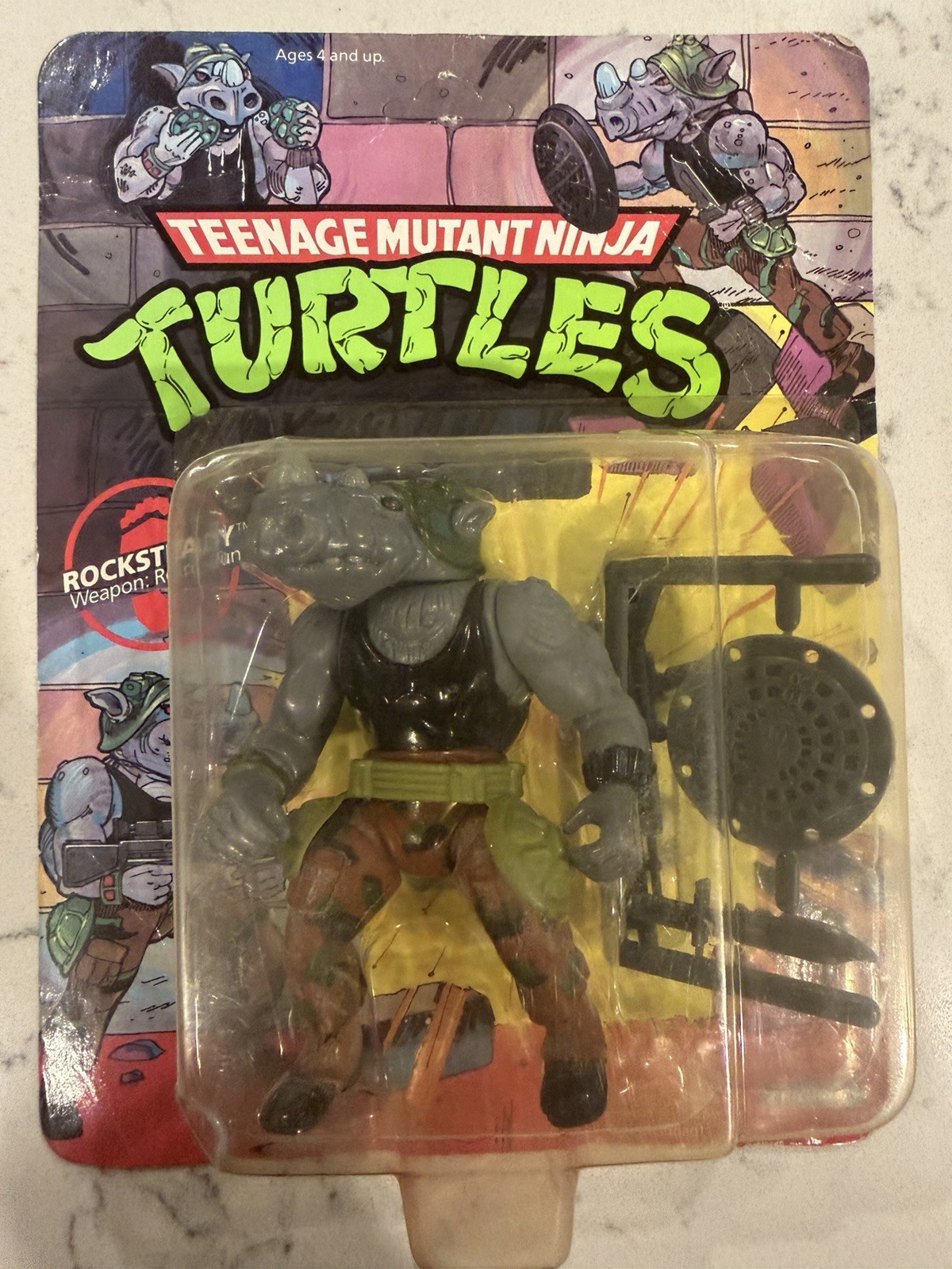 Playmates 1988 Rocksteady 10 Back New On Card Teenage Mutant Ninja Turtles Playmates 1988 Rocksteady 10 Back New On Card Teenage Mutant Ninja Turtles