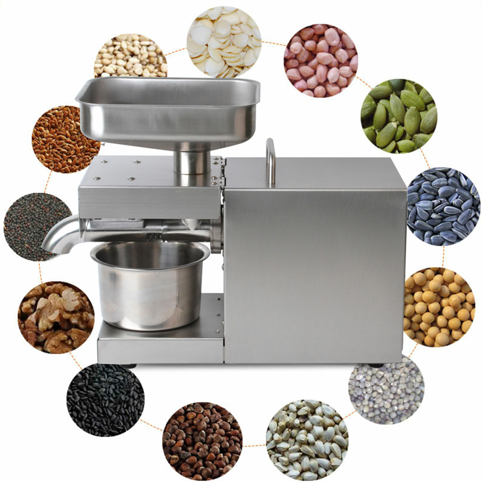 Commercial Automatic Oil Press Machine Oil ExpellerElectric Cold/Hot Oil Machine Commercial Automatic Oil Press Machine Oil ExpellerElectric Cold/Hot Oil Machine