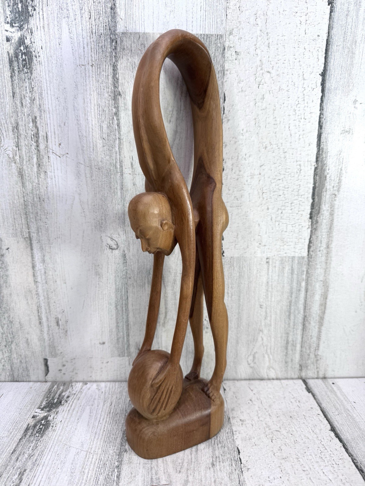 Hand Carved Abstract Art Sculpture Man Anatomically Correct Modern Decor MCM Hand Carved Abstract Art Sculpture Man Anatomically Correct Modern Decor MCM