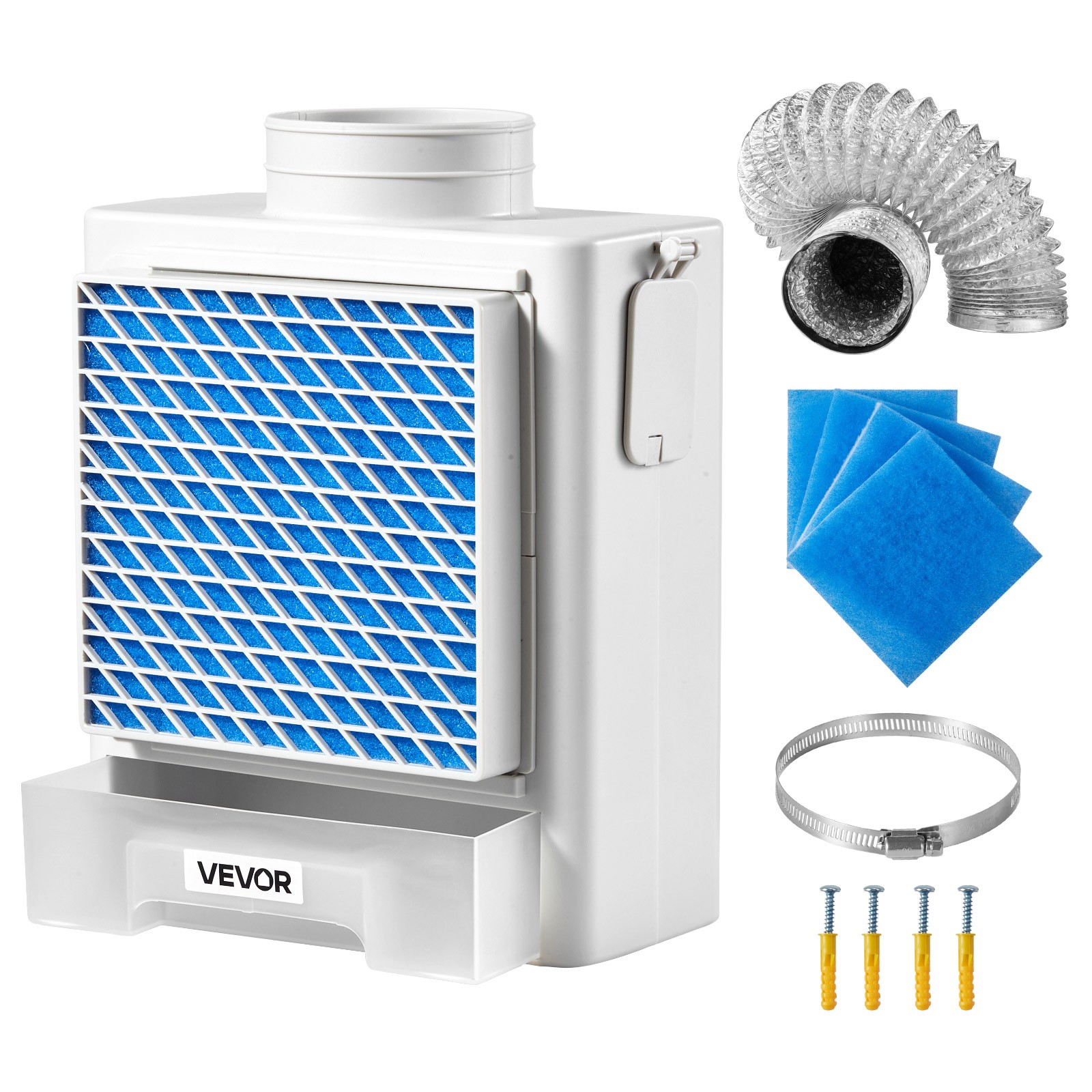 VEVOR 3 in 1 Indoor Dryer Vent Kit with Water Drawer Fits 4 Inch Exhaust Port
