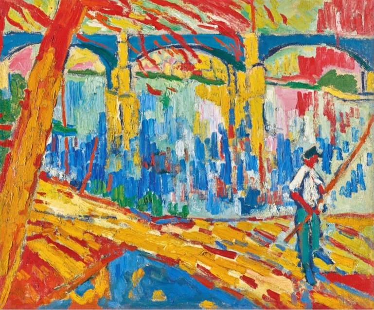 Maurice de Vlaminck Fisherman in Chatou : Archival Quality Giclée Art Print 1906
