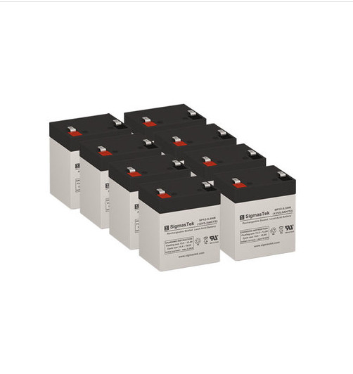 APC RBC152 UPS Battery Set of 8 Replacement Batteries by SigmasTek 12V 5.5Ah T2