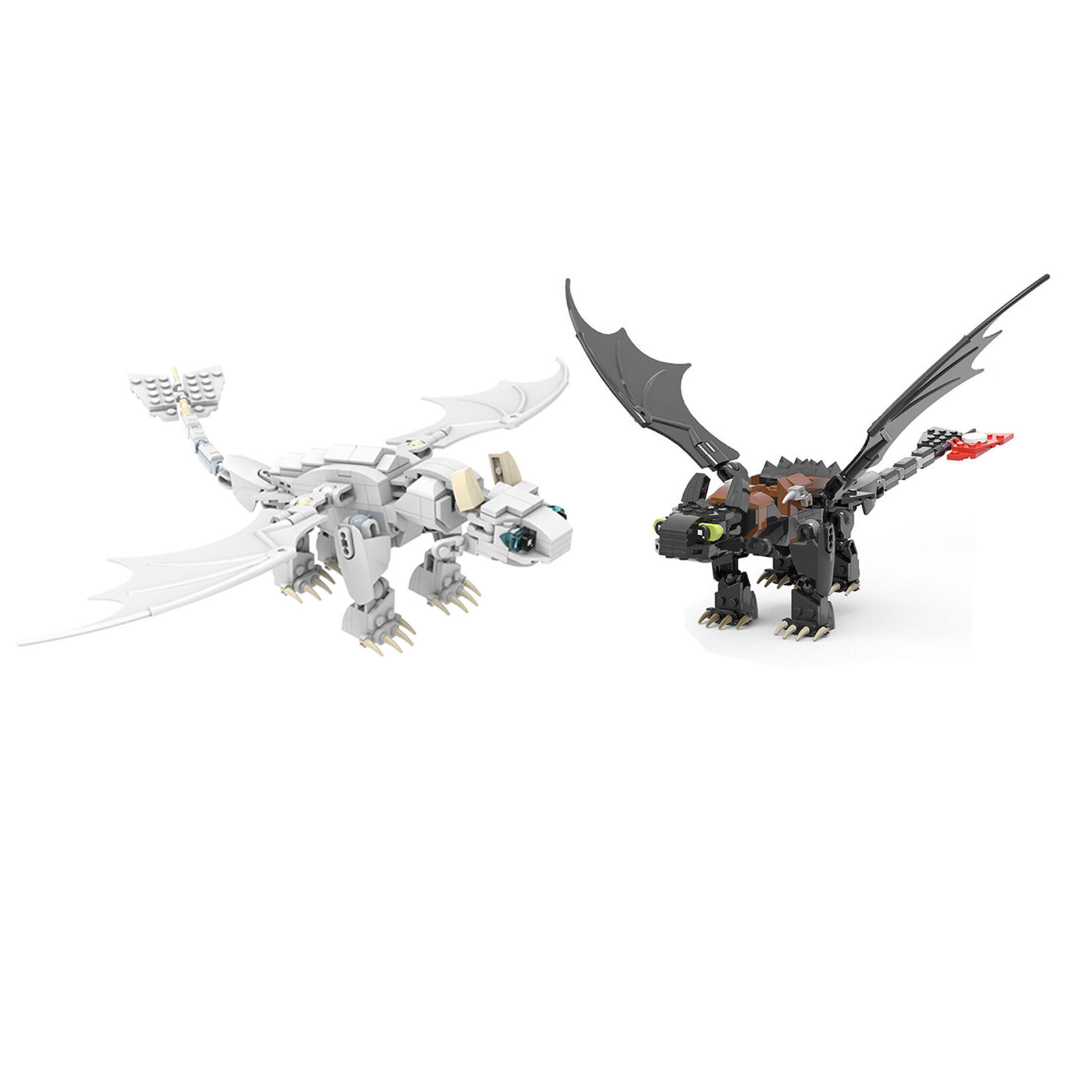 YOUFOY MOC-23064 Dragon & His Girlfriend White Dragon Bundled for Christmas
