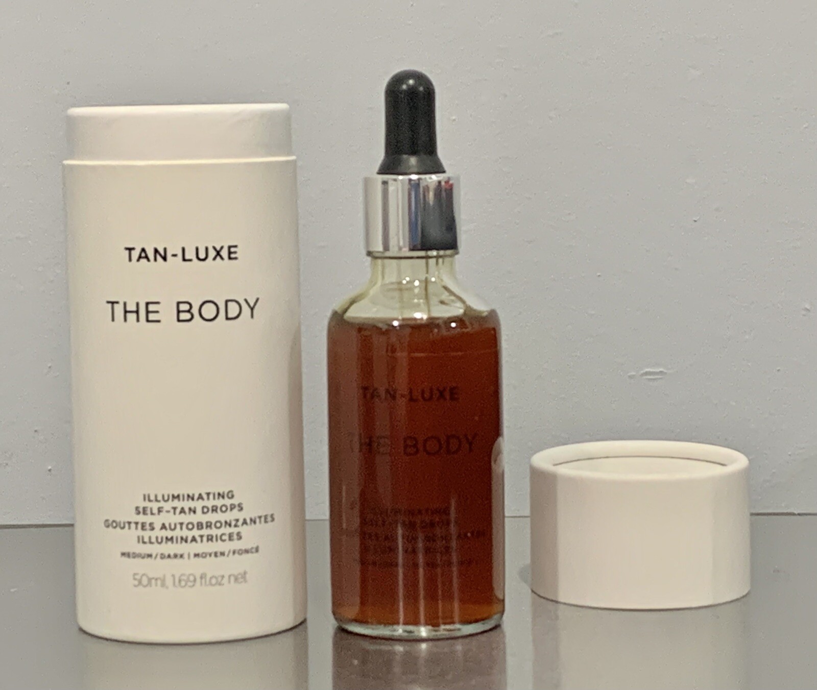 Tan-Luxe The Body Illuminating Self Tan Drops ~ MEDIUM-DARK ~ full size NIB (#m2 Tan-Luxe The Body Illuminating Self Tan Drops ~ MEDIUM-DARK ~ full size NIB (#m2