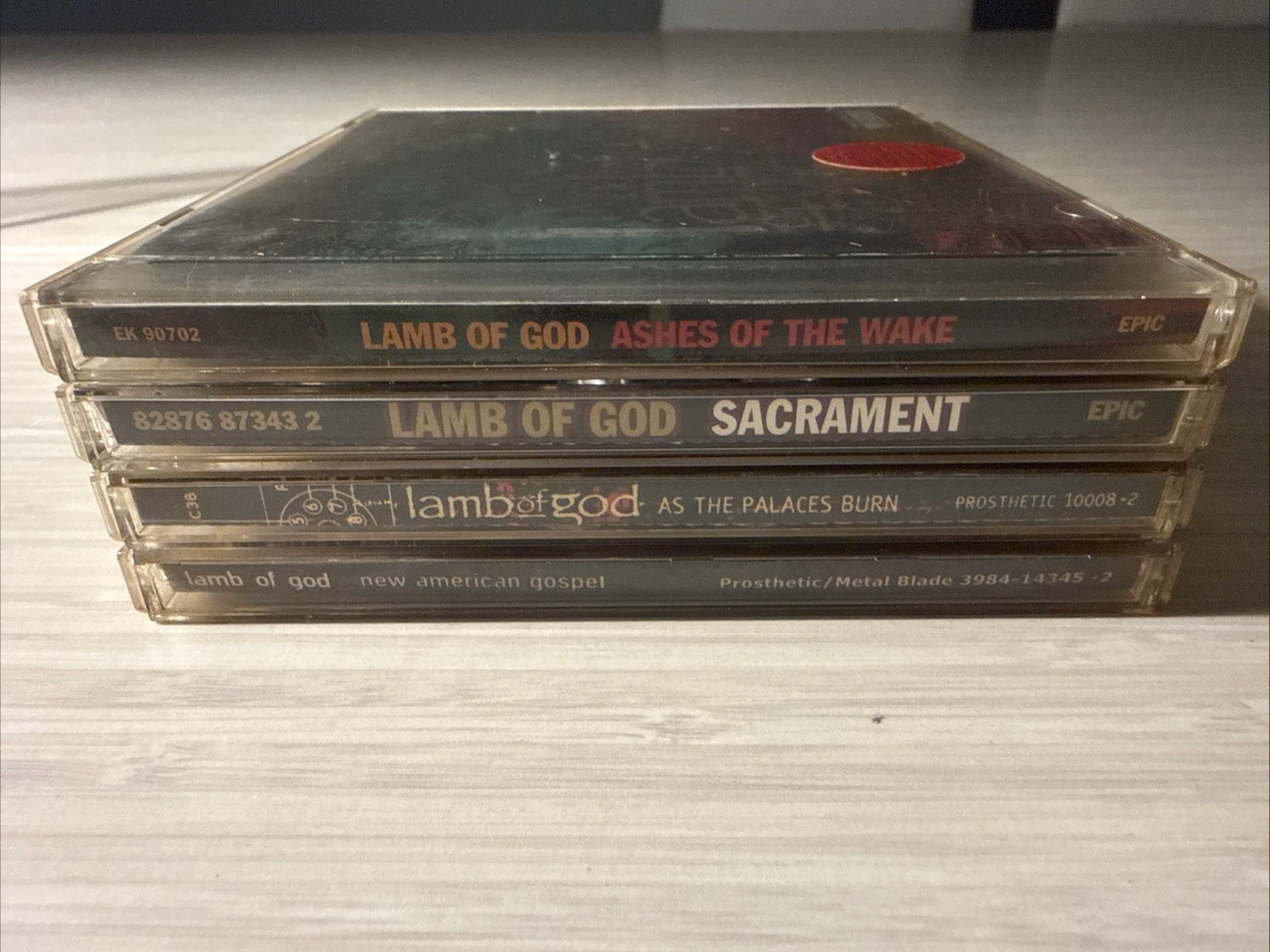 Lamb of God 4 Album/5 CD Lot Sacrament New American Gospel Palaces Burn Ashes