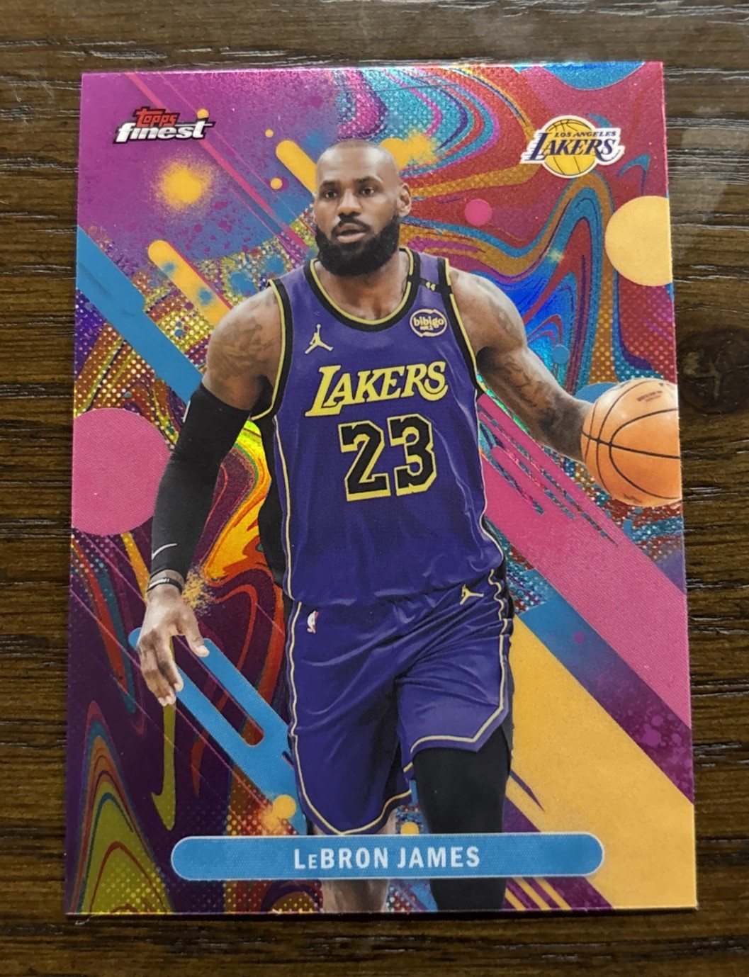 2025-2026 Topps Finest- LeBron James Common Oil Spill Refractor #79 Lakers 2025-2026 Topps Finest- LeBron James Common Oil Spill Refractor #79 Lakers