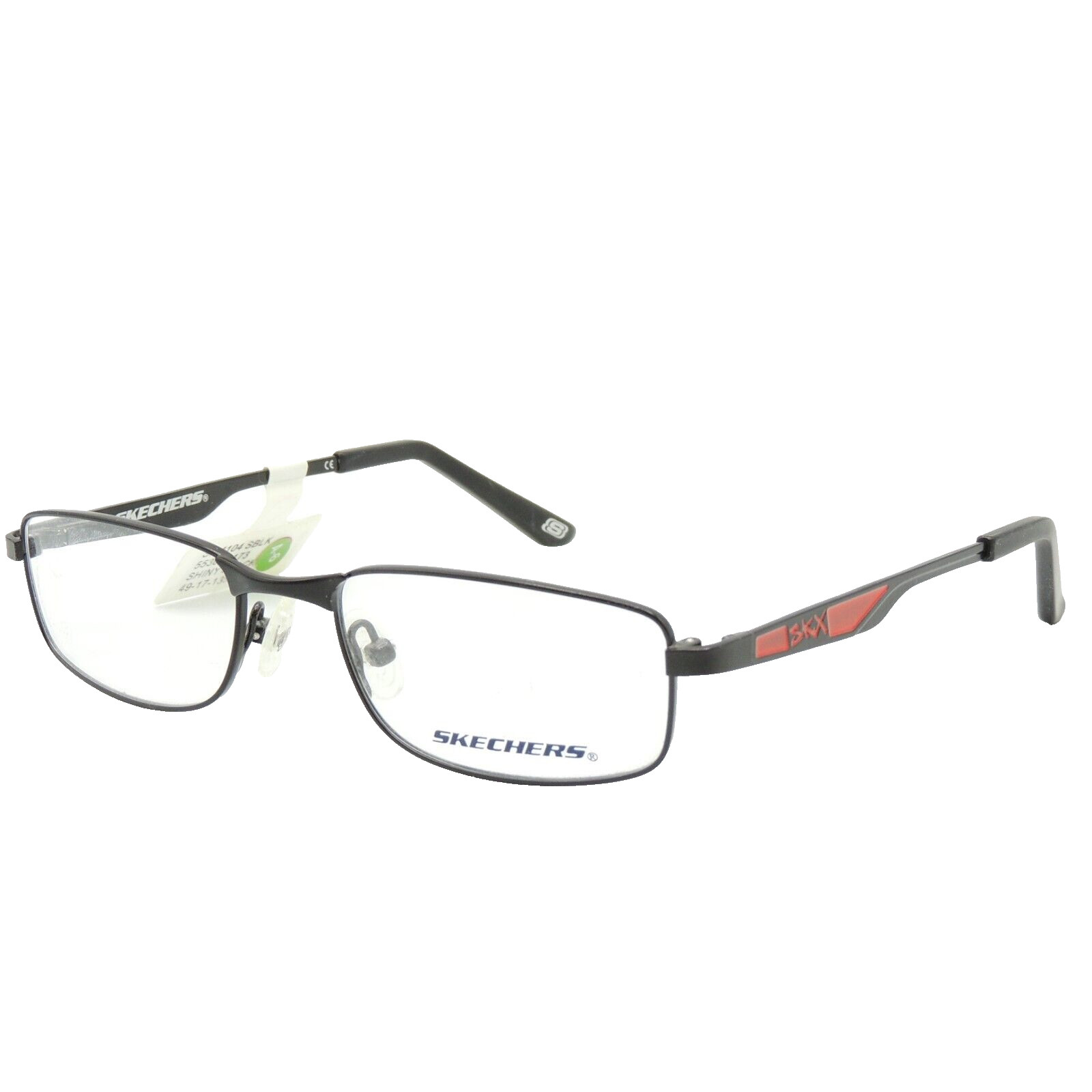 Skechers SK 1104 Shiny Black Eyeglass Frames 49 17 135