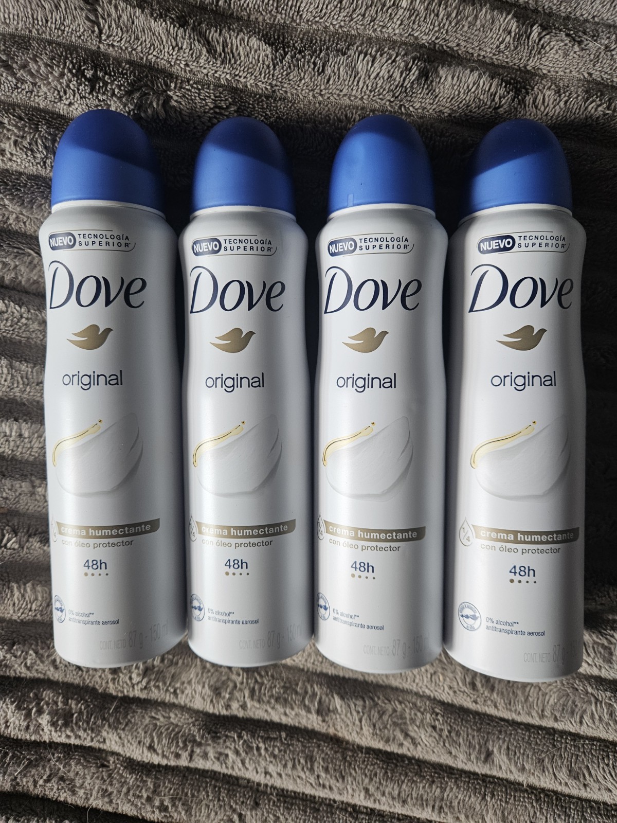 Dove Original Aerosol Spray Deodorant & Anti-Perspirant 150ML LOT OF 4 Dove Original Aerosol Spray Deodorant & Anti-Perspirant 150ML LOT OF 4
