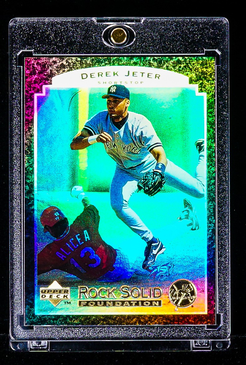 Derek Jeter REFRACTOR BLACK PRIZM CARD New York Yankees