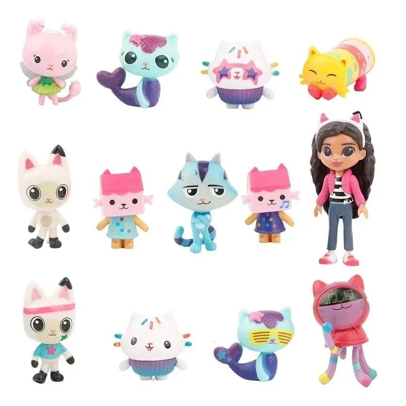 13pcs/set Gabby's Dollhouse Action Figure Cute Doll Collection Model Toys 13pcs/set Gabby's Dollhouse Action Figure Cute Doll Collection Model Toys